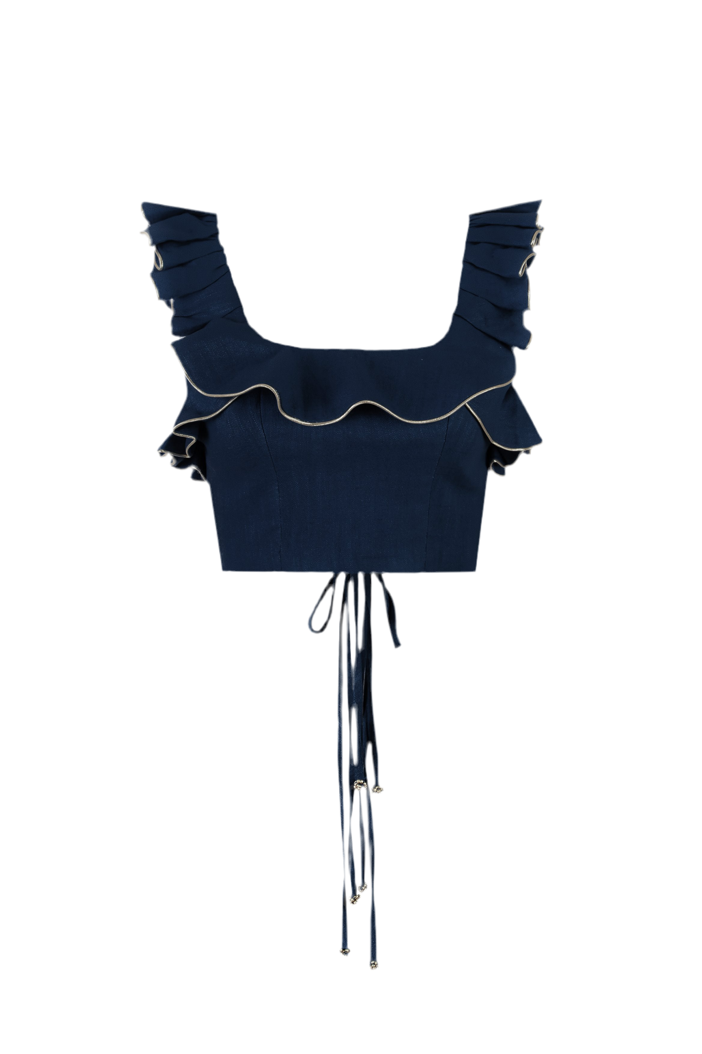 Malika Bustier Top - Navy by Rosewater House