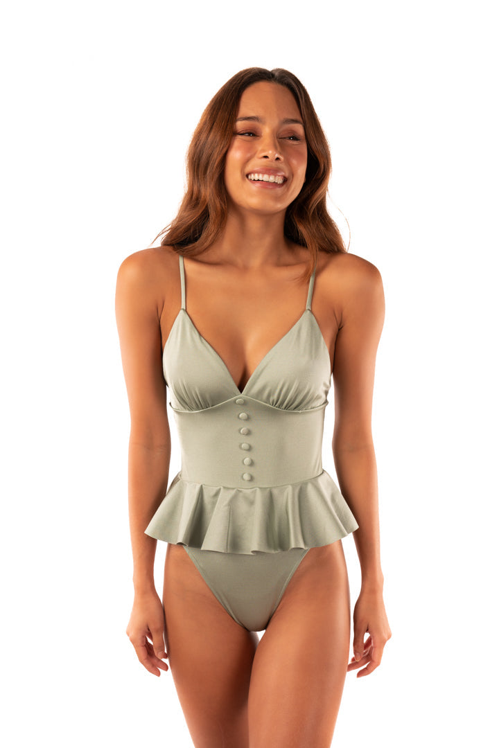 Leonora One Piece in Mint by Sanlier