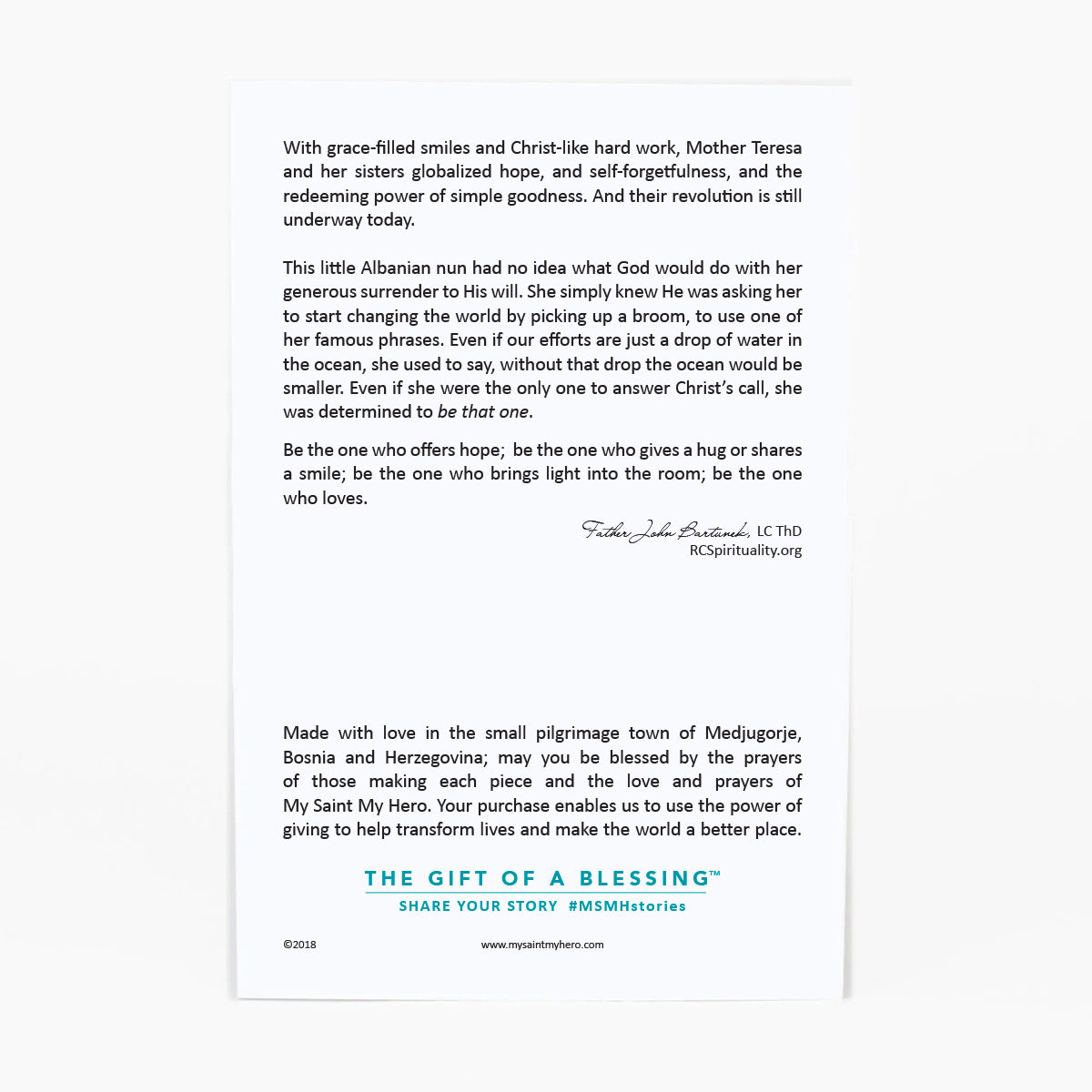 Be the One Blessing Bracelet by My Saint My Hero