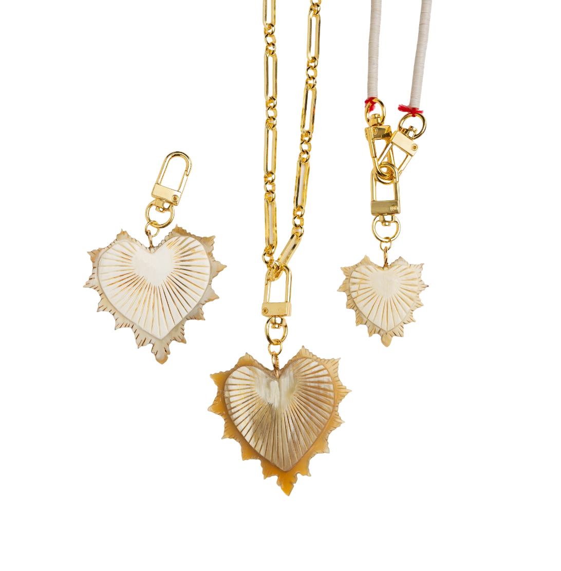 Amara Large Heart Charm by Akola