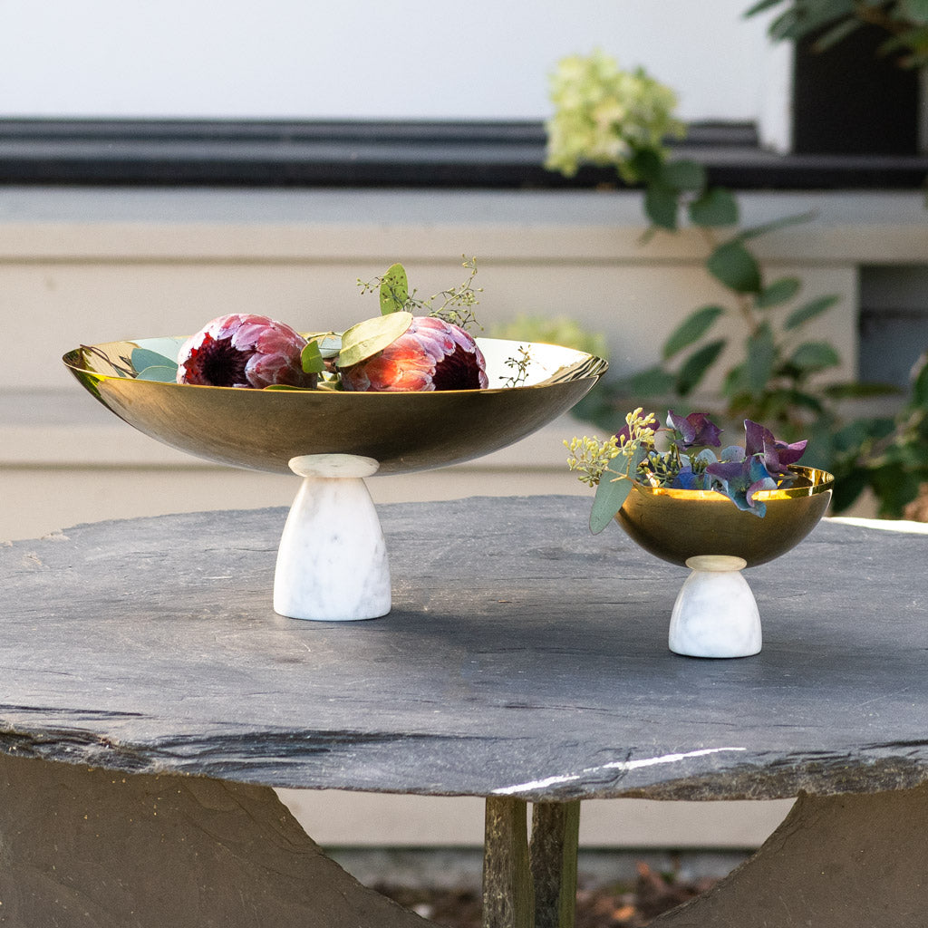 Coluna Bowl Set, Gold, Set of 2 by ANNA New York