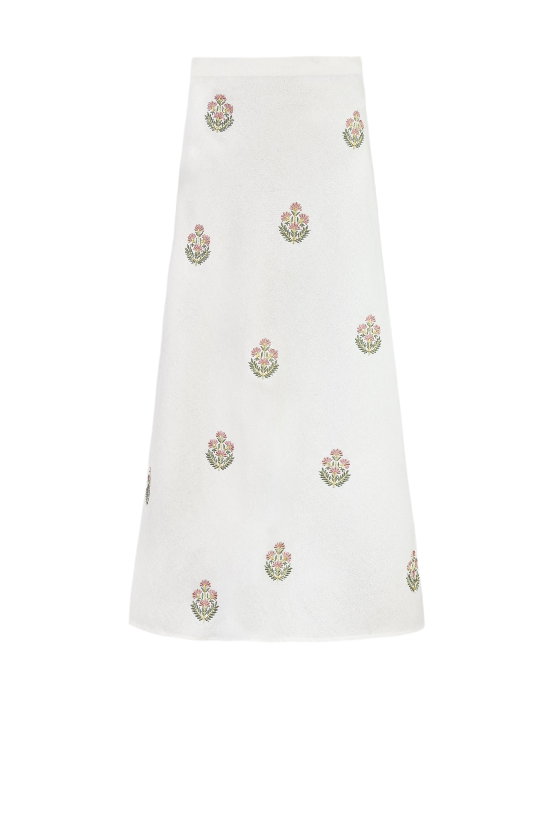 Mina Skirt - Ivory & Pink by Rosewater House