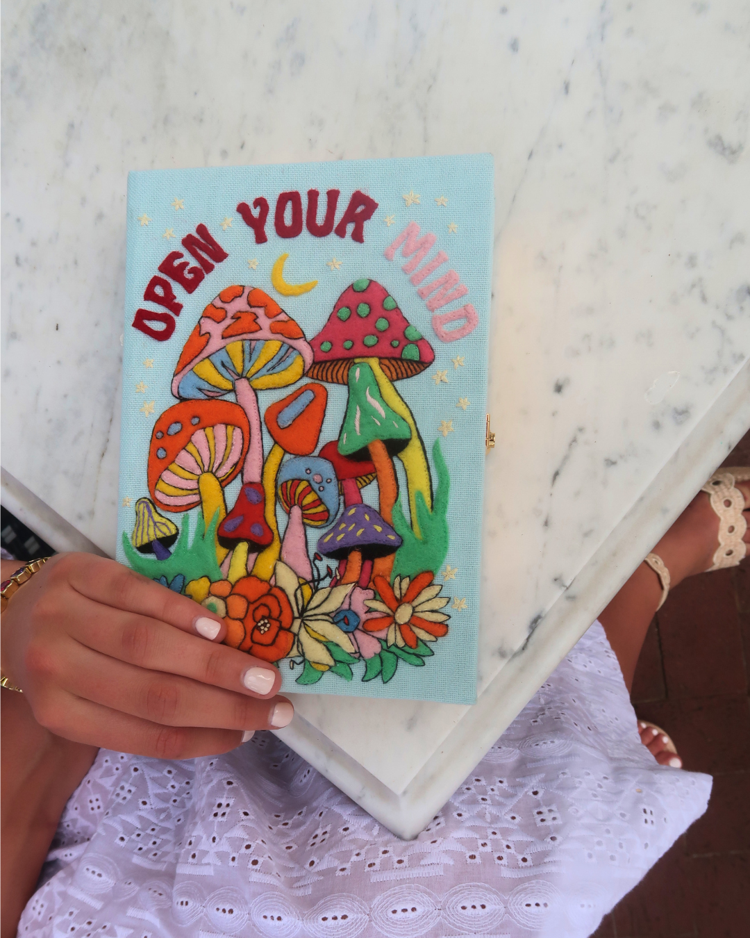 Open Your Mind Book Clutch by Olympia Le-Tan