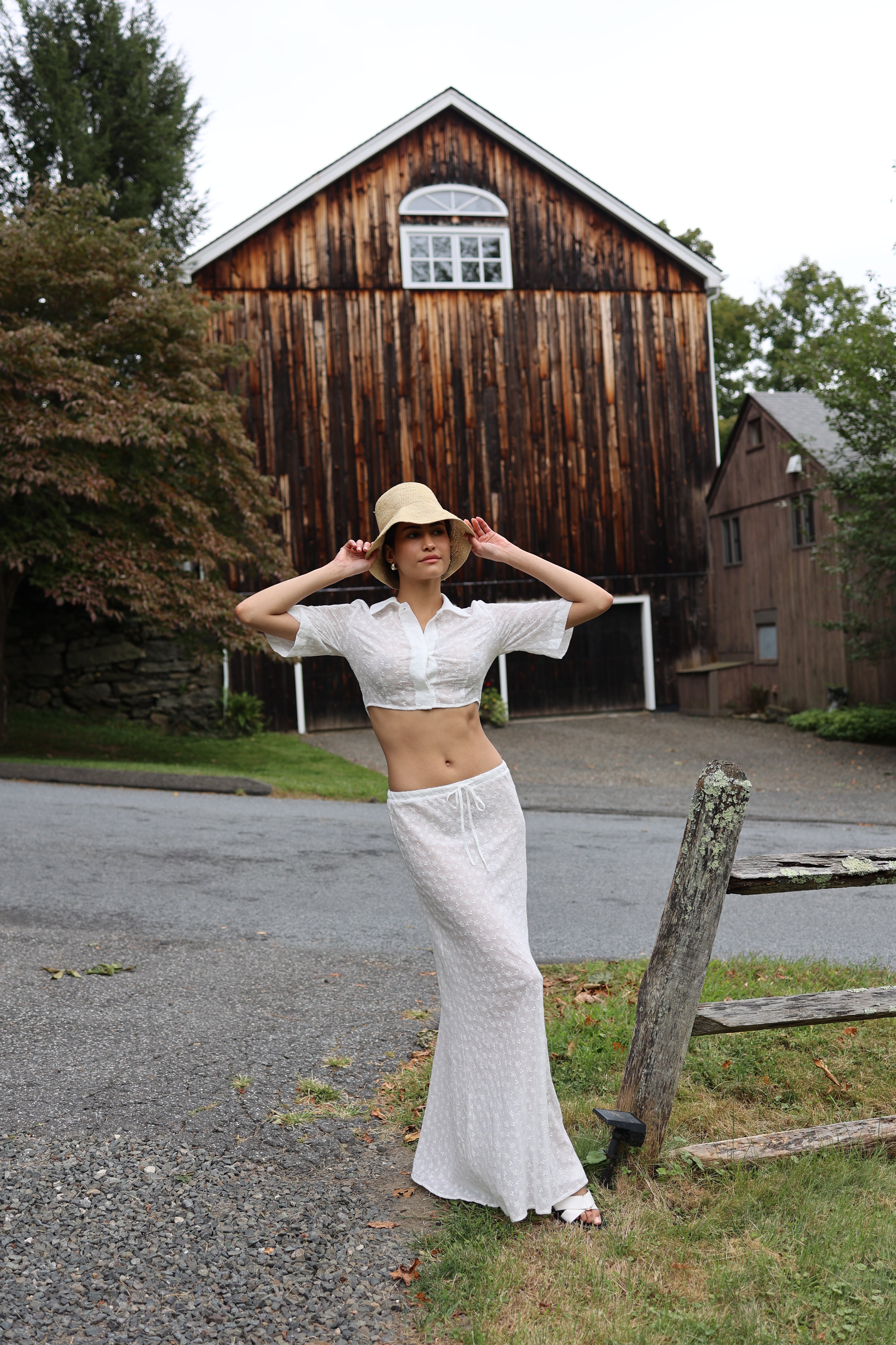 Savanna Skirt White Eyelet