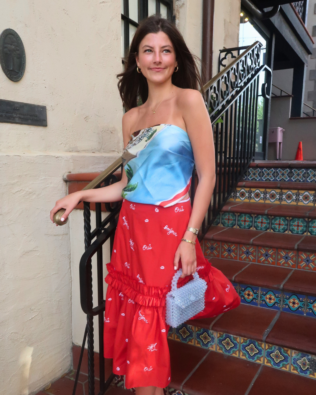 OUI SKIRT CERISE by Fanm Mon (HerStory Exclusive)