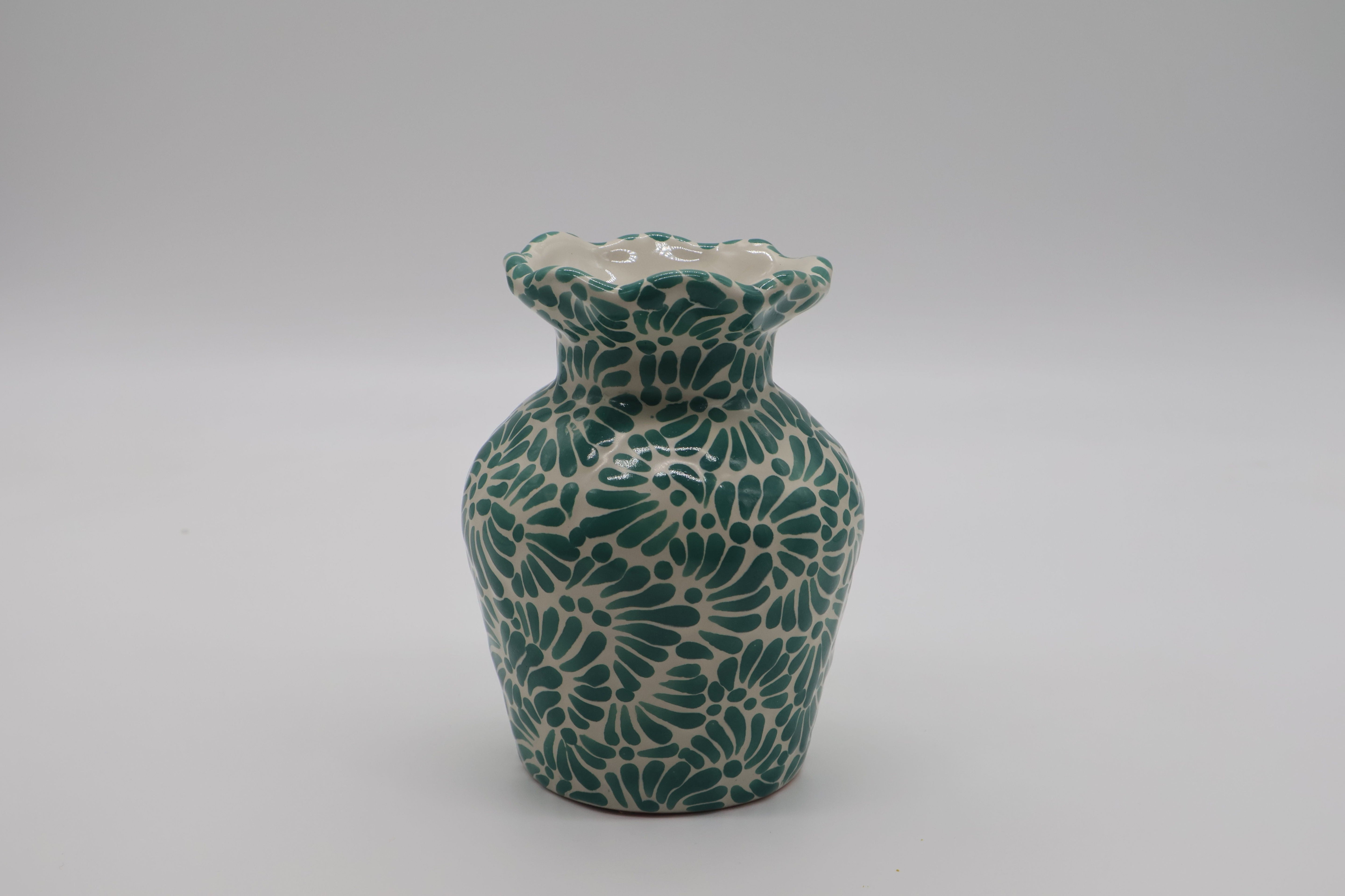 Colorful Talavera Wave Vase