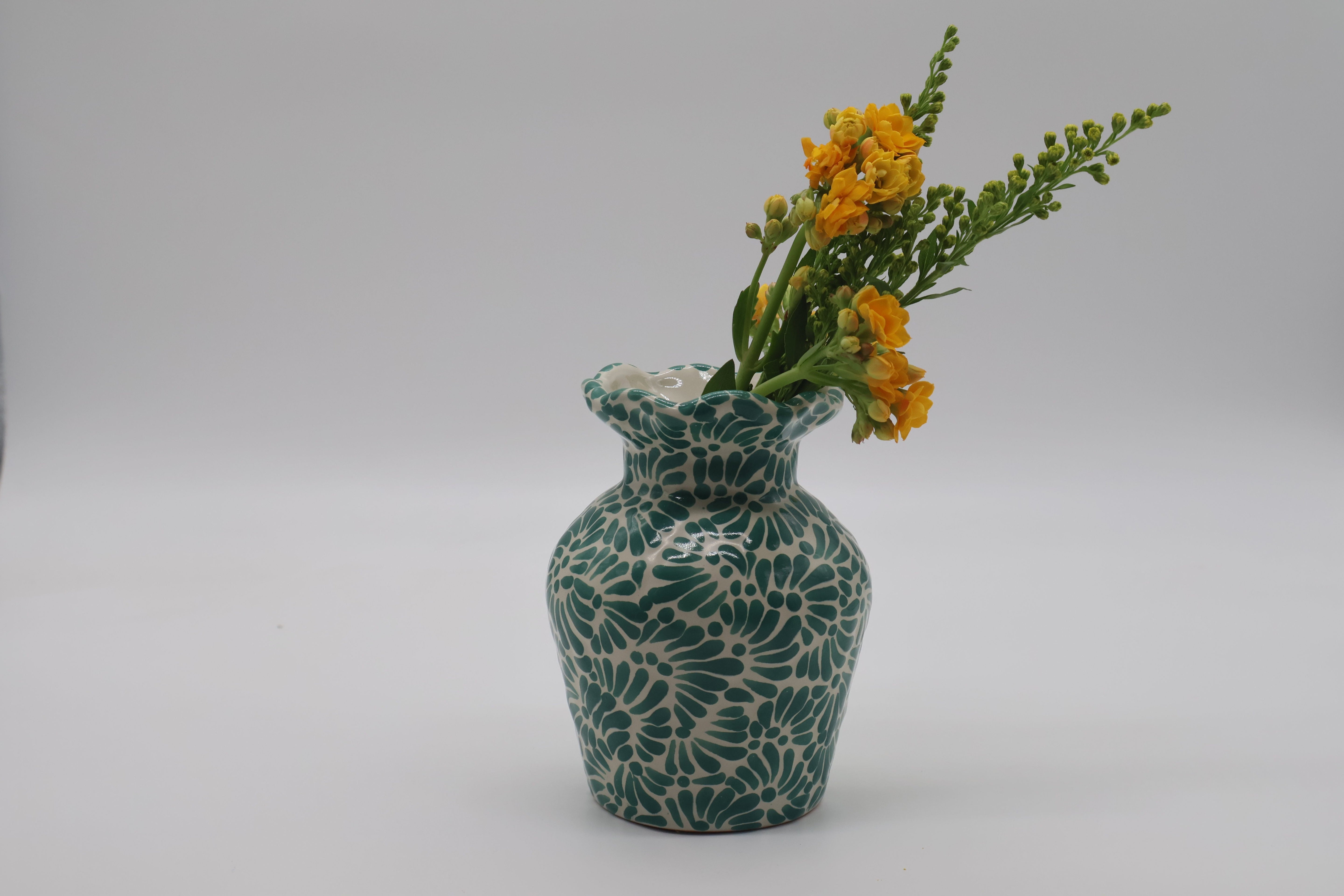 Colorful Talavera Wave Vase by Agave