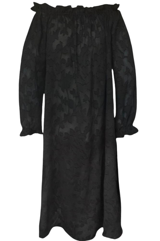 Grace Black Floral Dress by Casey Marks