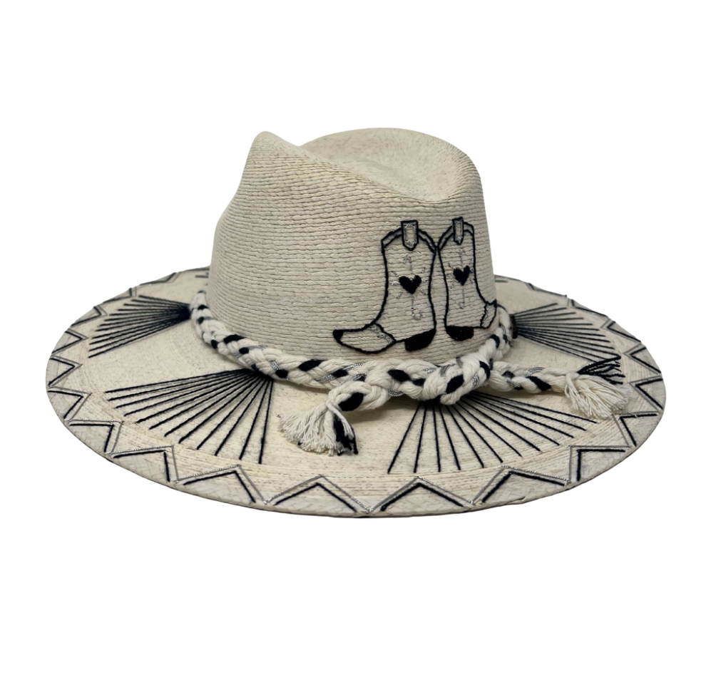 Navy Boots Hat by Corazon Playero