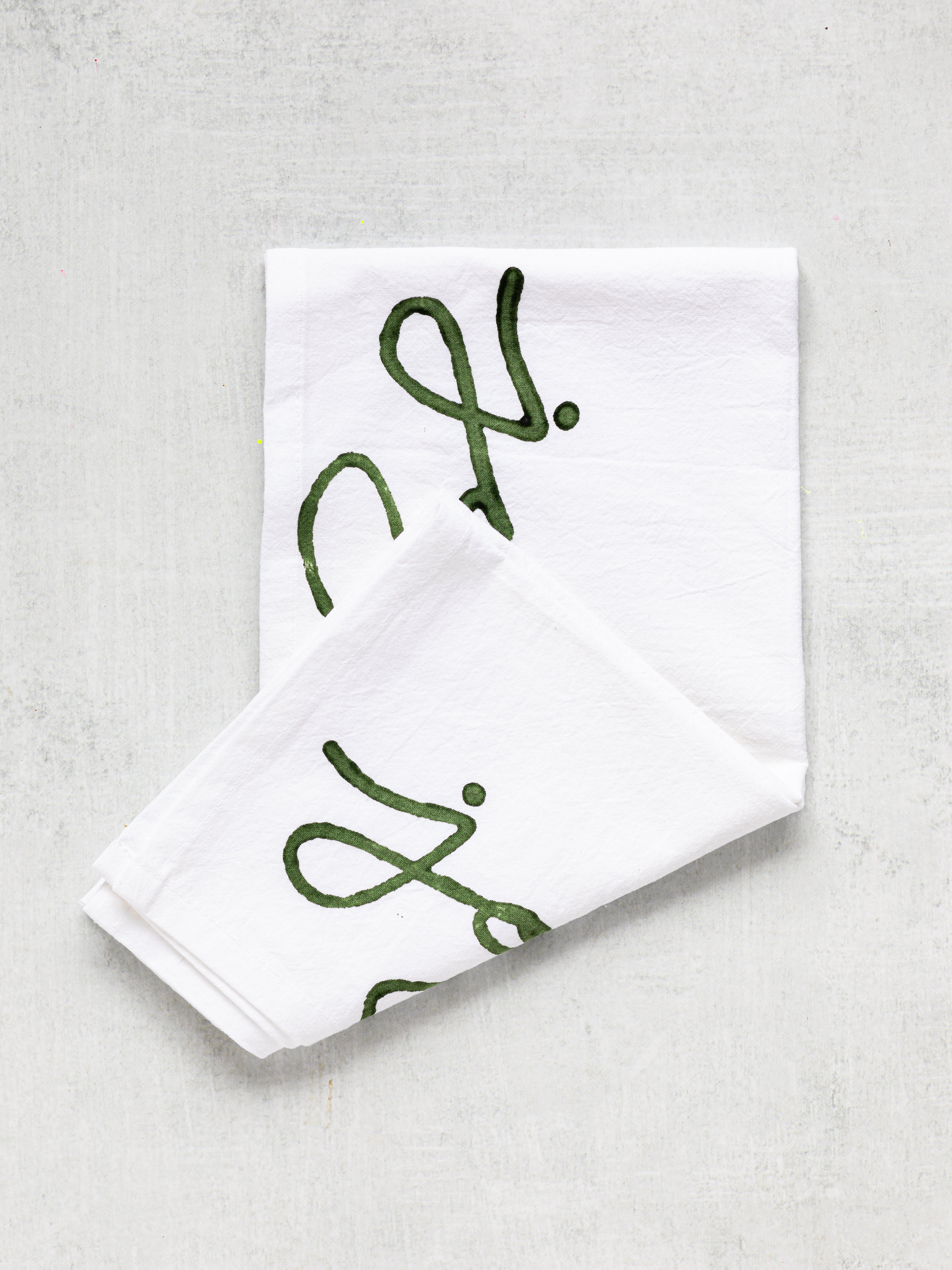 Tea Towel - Joyful, Sage by Mended
