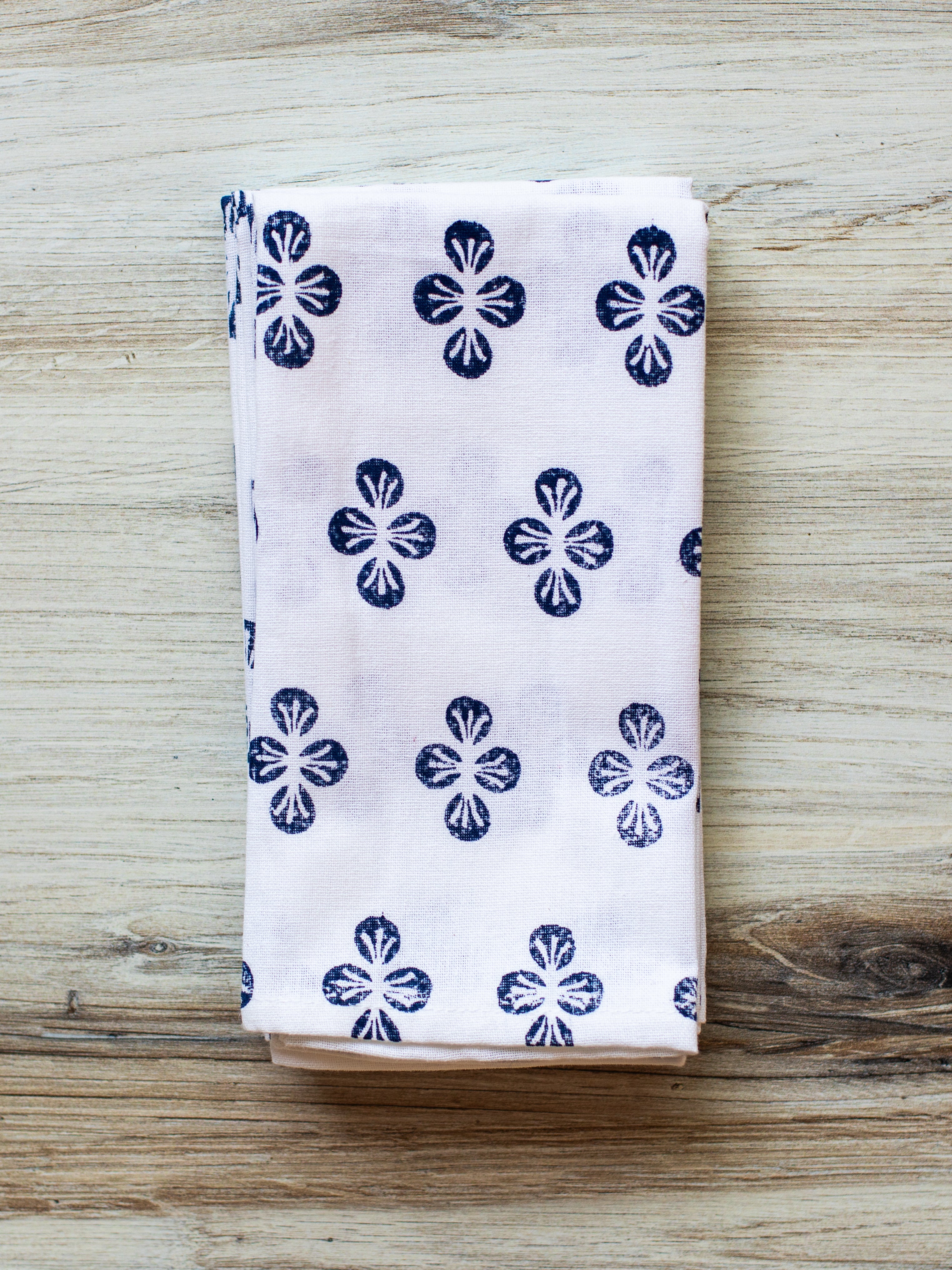 Dinner Napkins (set of 4) - Dogwood, Navy by Mended