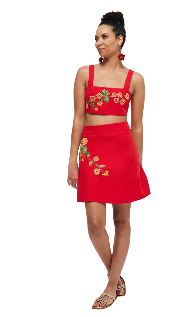 BURCU SKIRT SET by Fanm Mon