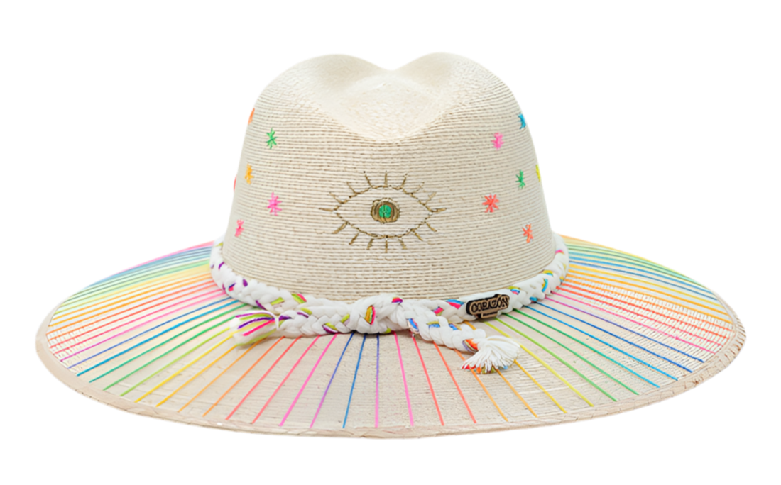 Evil Eye Confetti Cowboy Hat by Corazon Playero