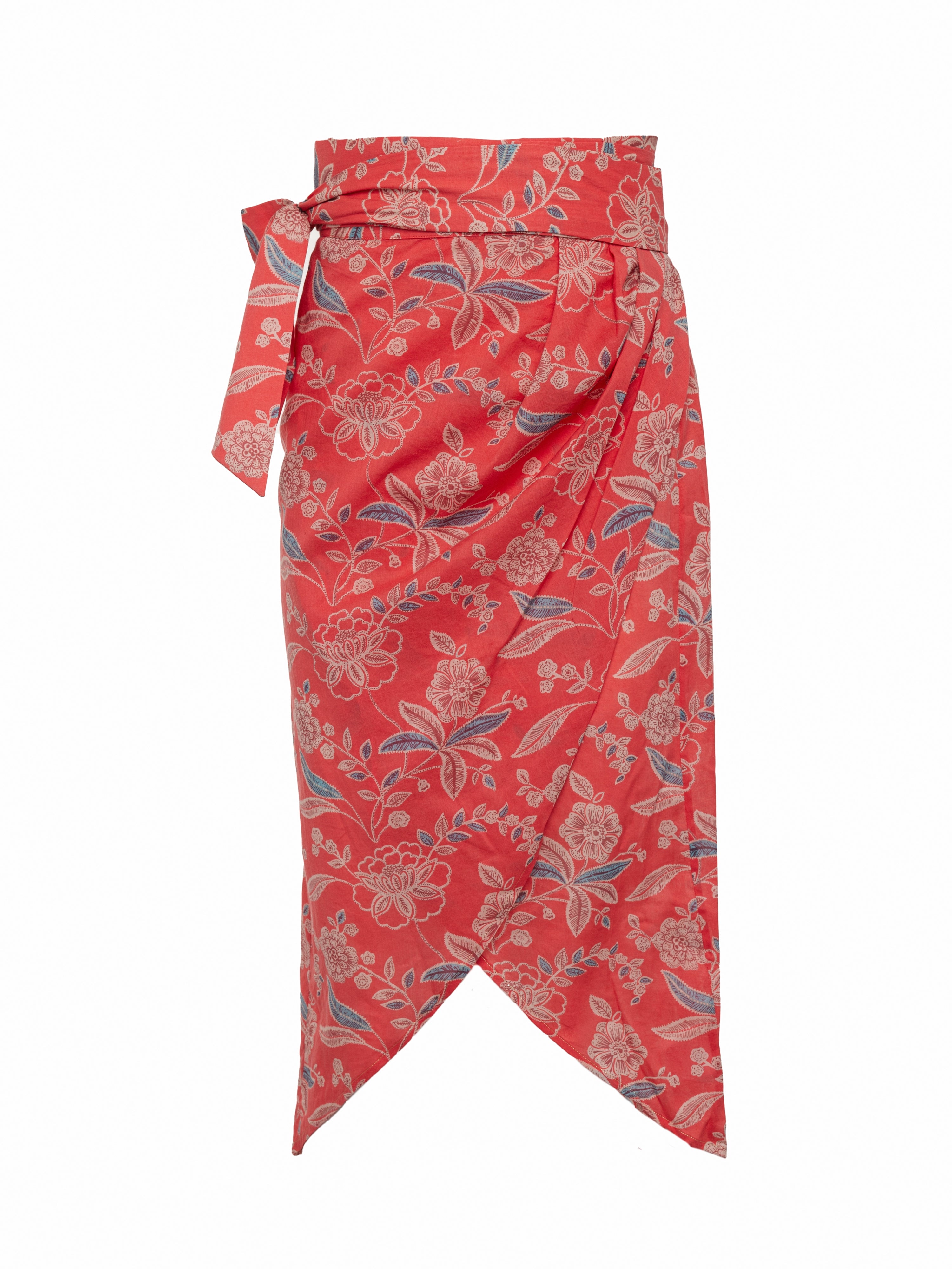 Mai Sarong Skirt - Red Floral by Desert Queen