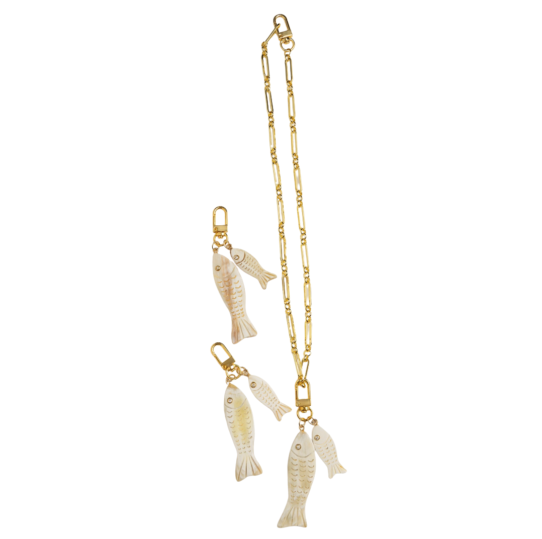 Double Fish Charm by Lilly Sisto x Akola