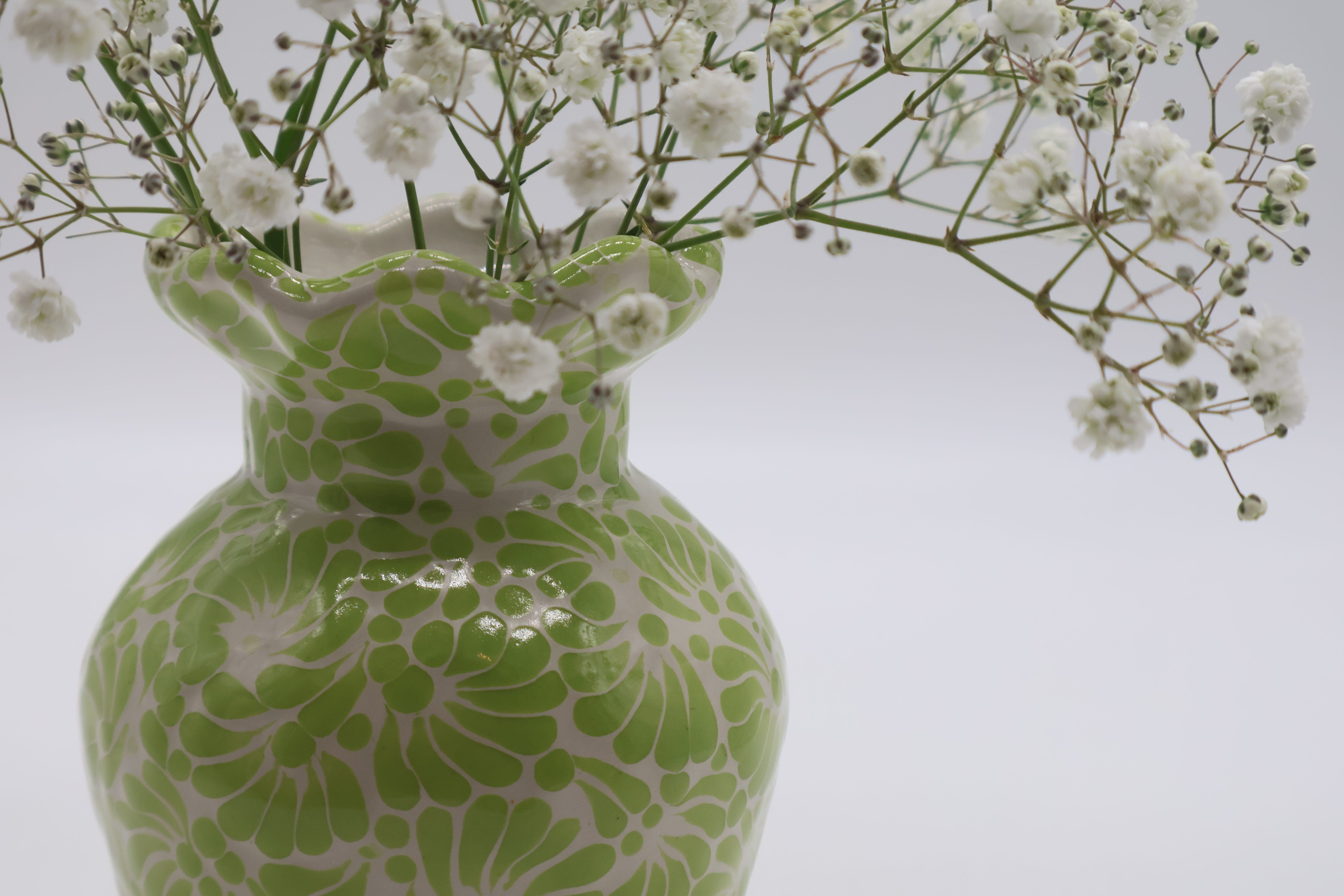 Colorful Talavera Wave Vase by Agave