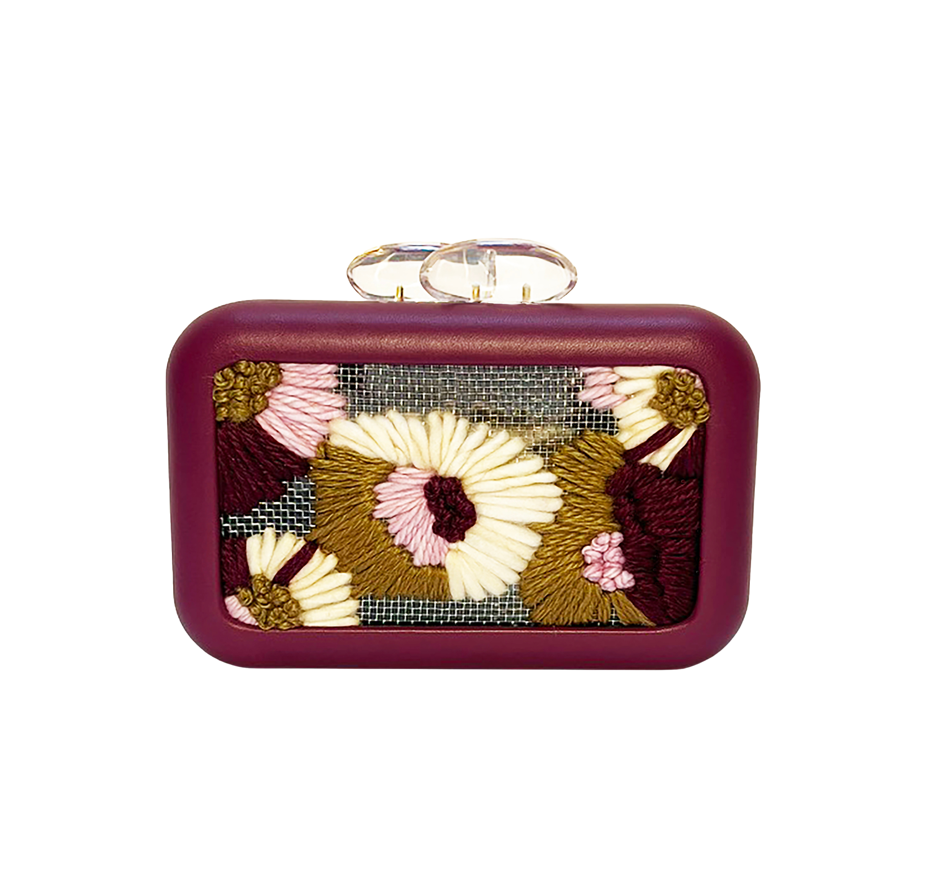 Folhata Flora Grid Clutch by Sy&Vie