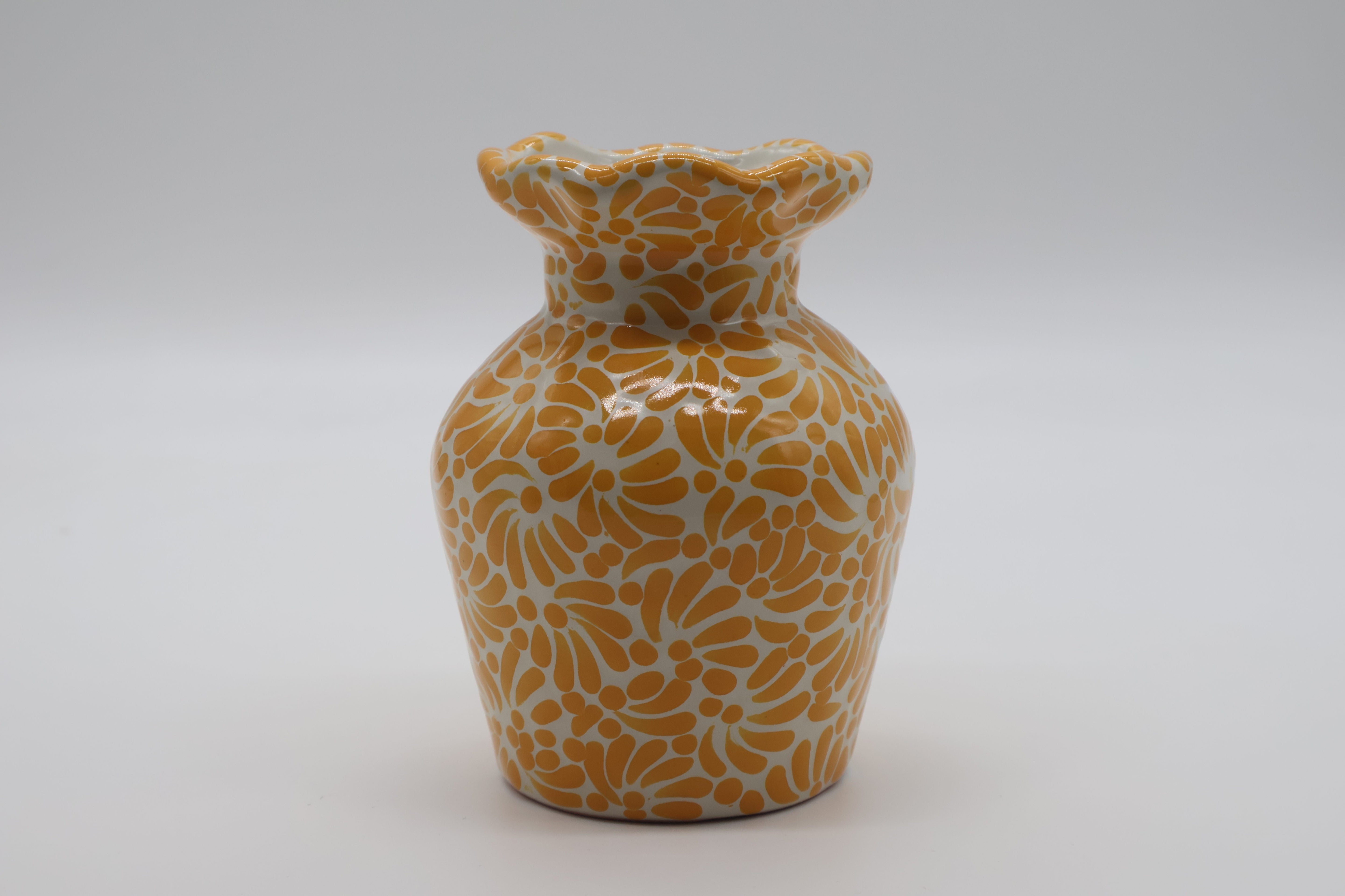 Colorful Talavera Wave Vase by Agave