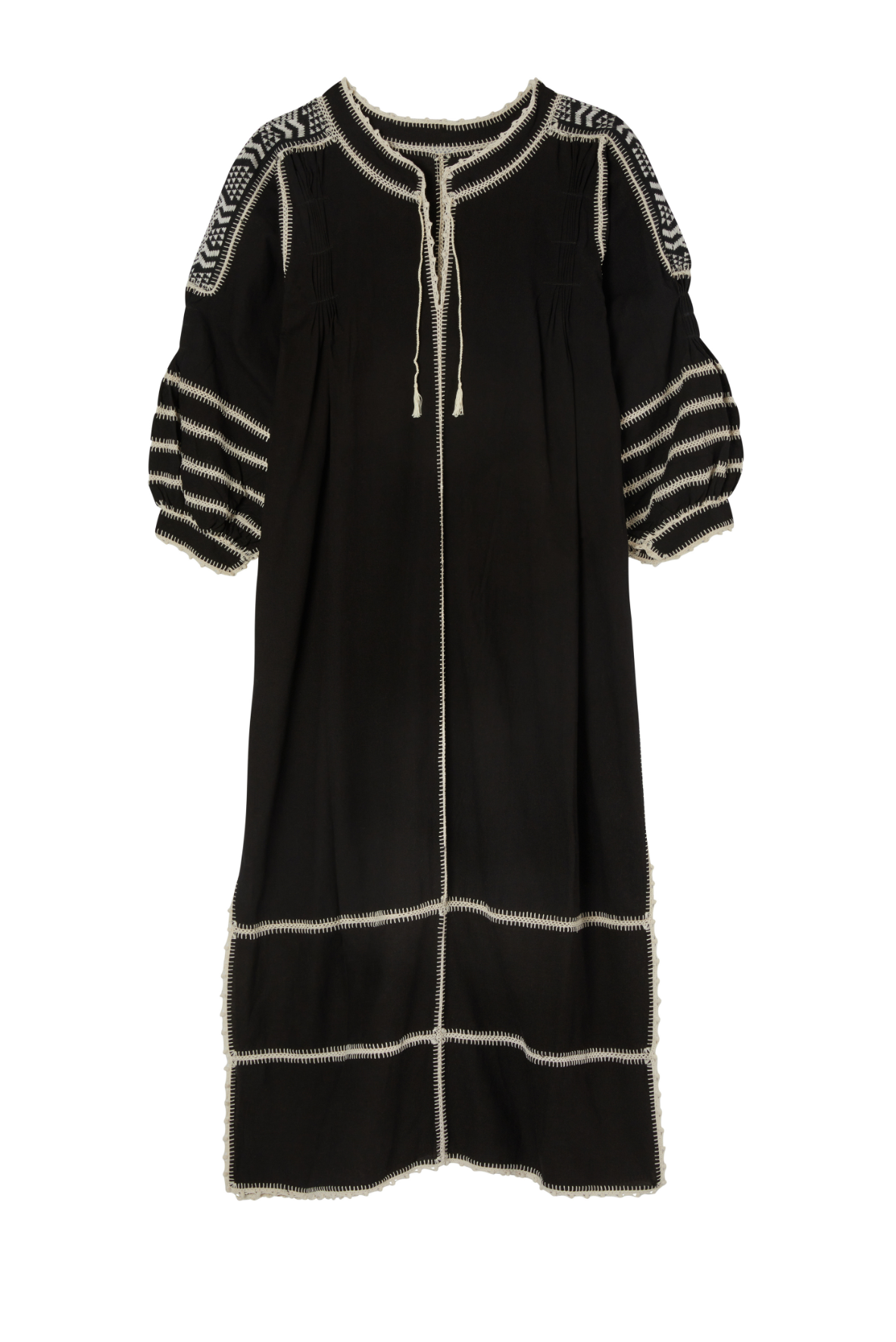 Amorcita Mexican Dress - Black by Larkin Lane