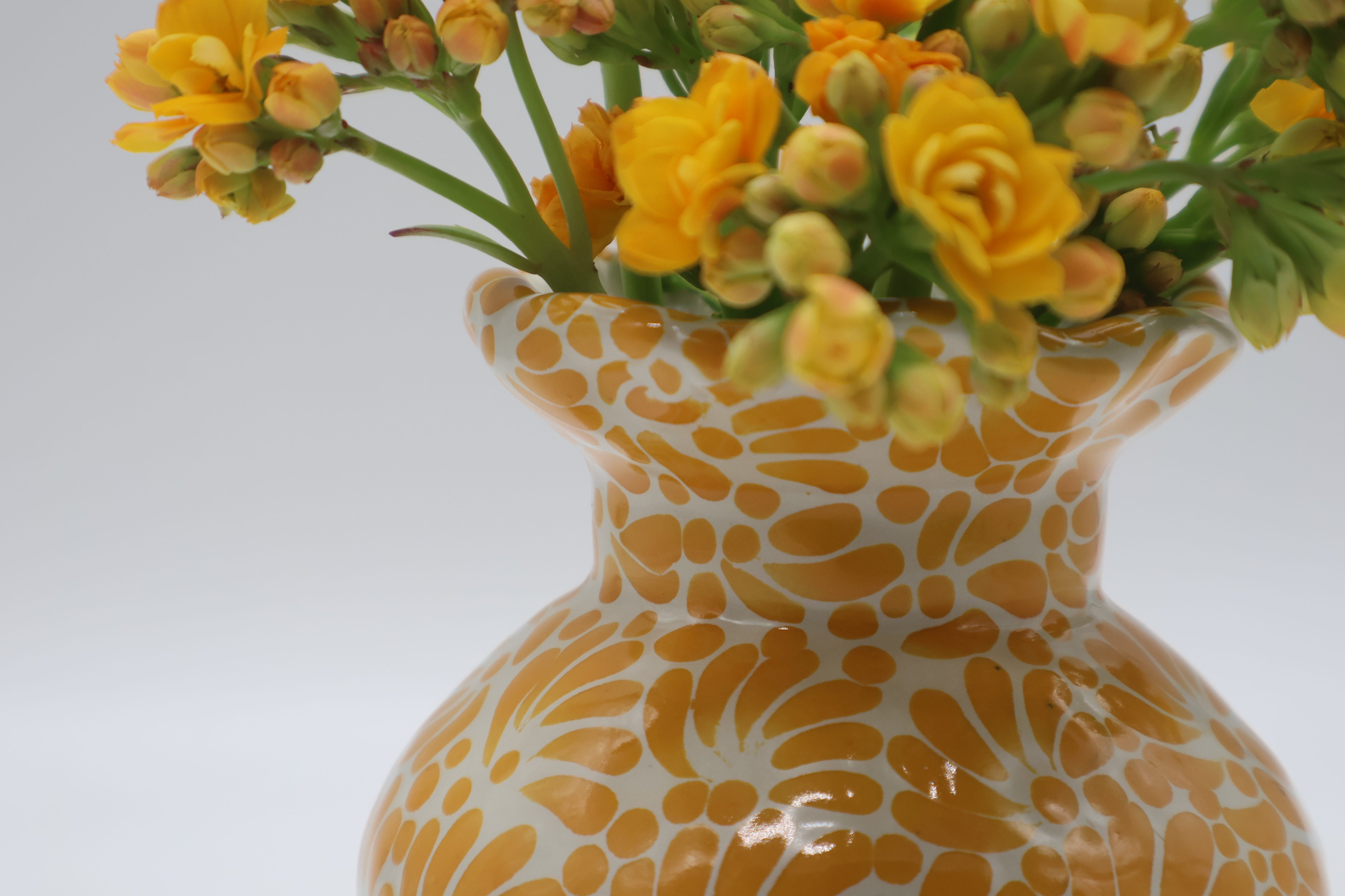 Colorful Talavera Wave Vase
