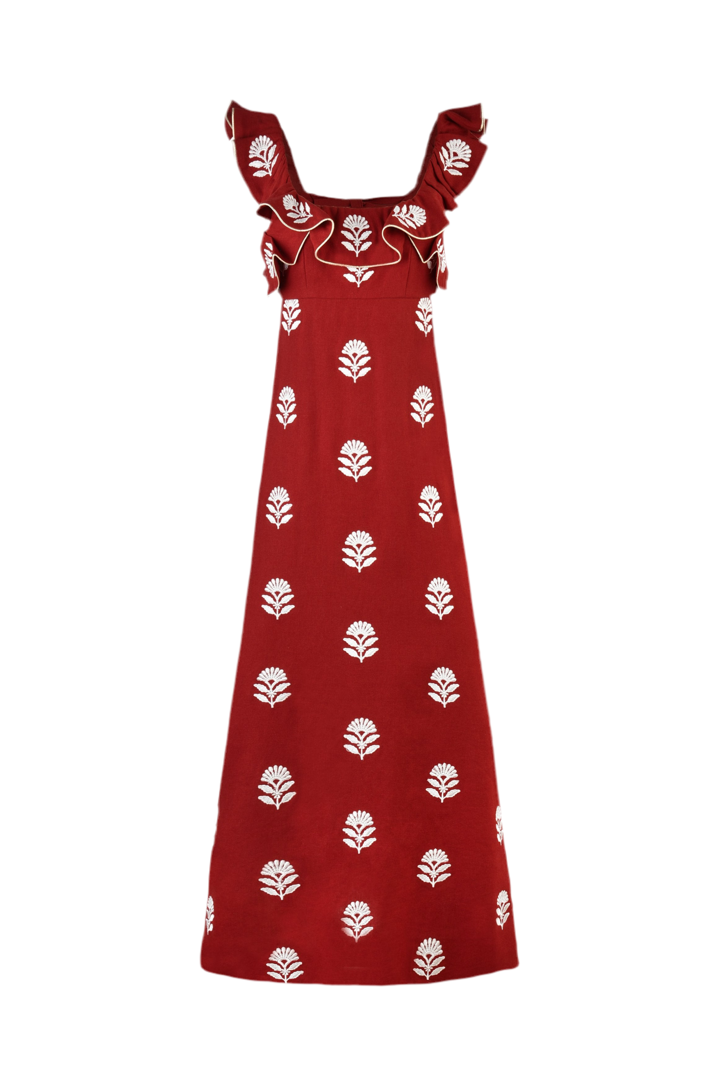 Malika Dress - Deep Red by Rosewater House