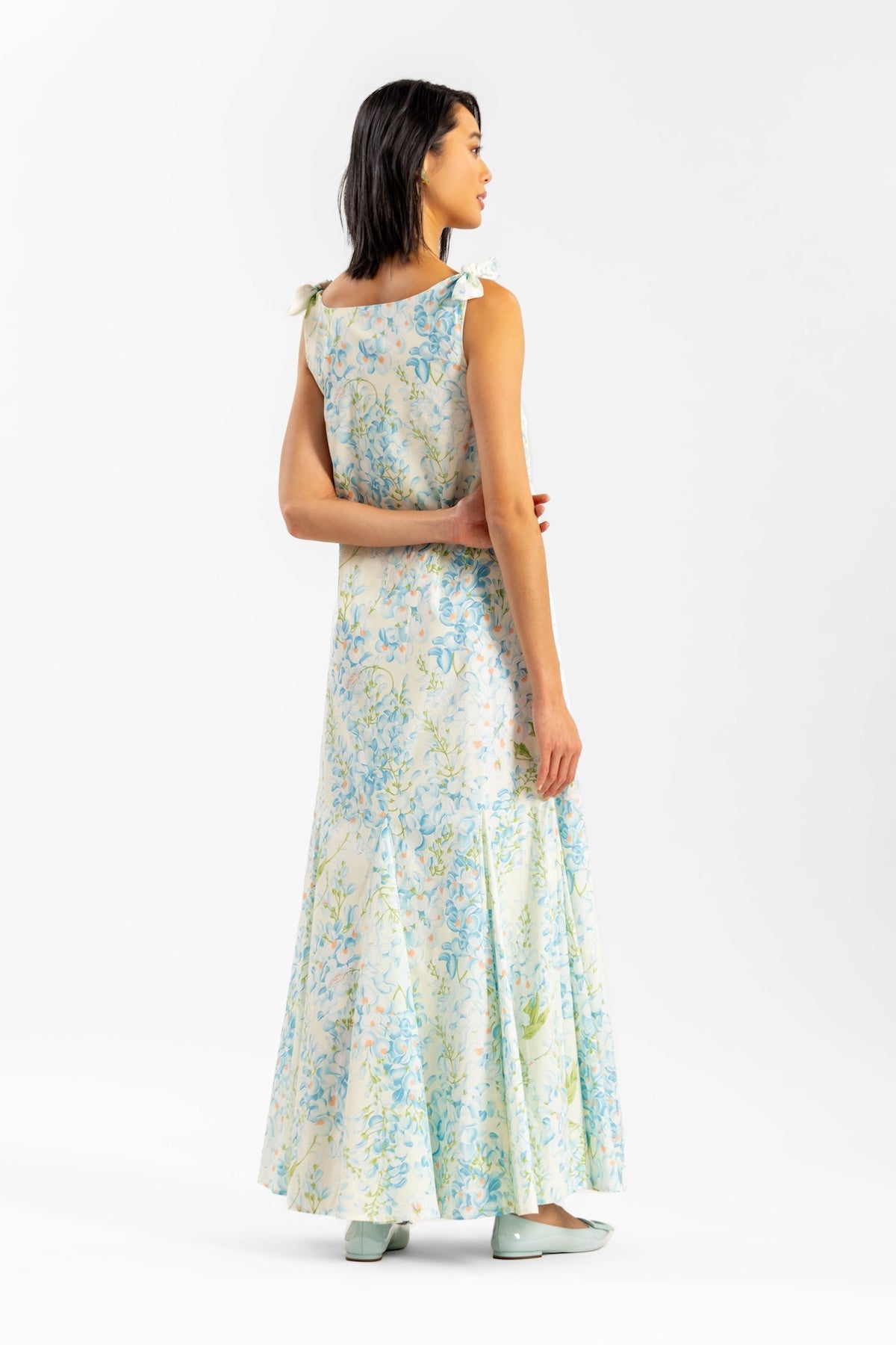 Ashley Blue Wisteria Floral Maxi Dress by Casey Marks