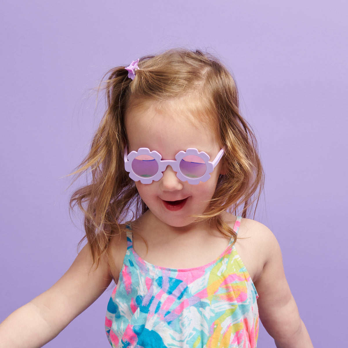 Irresistible Iris Flower | Lavender Polarized Mirrored Lenses by Babiators