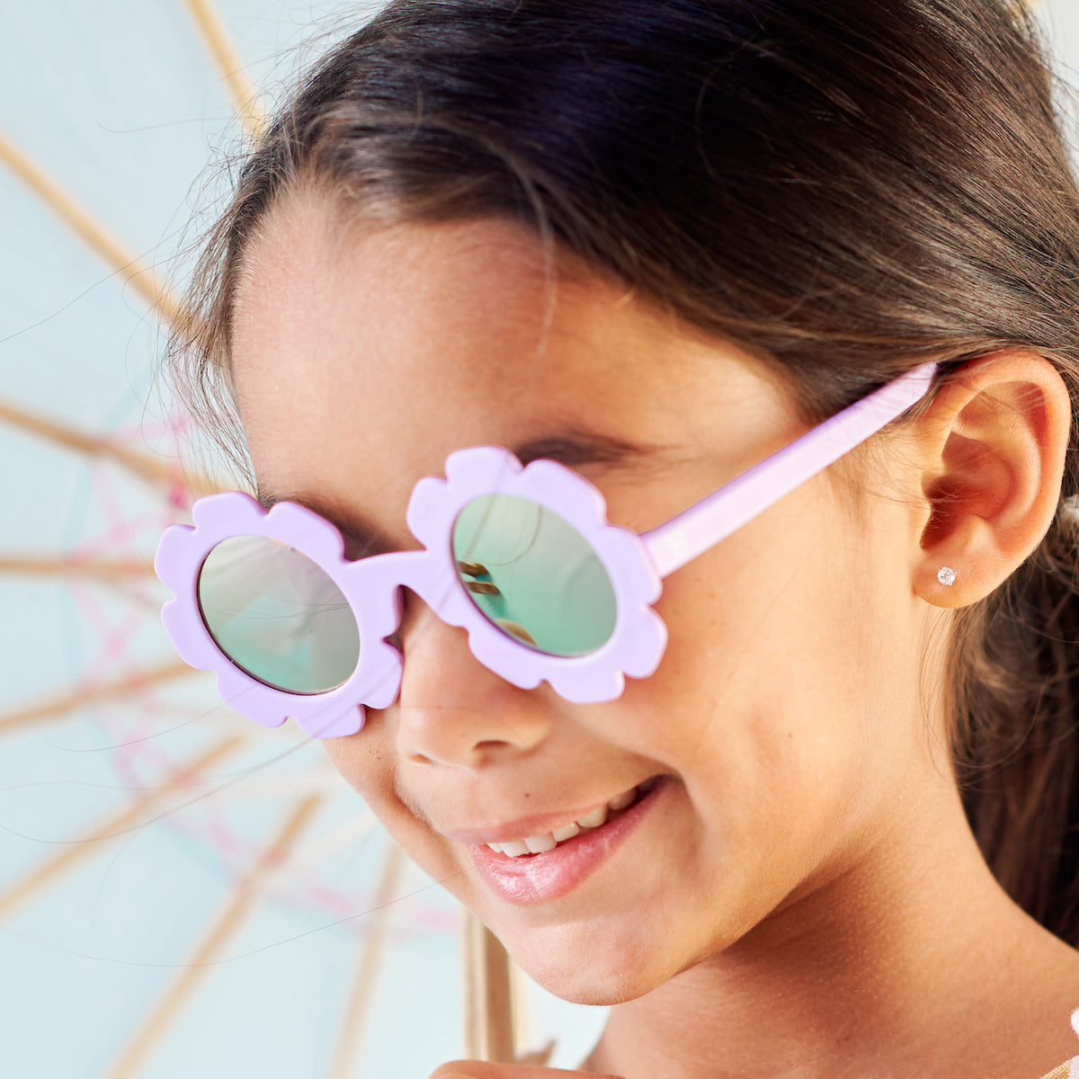 Irresistible Iris Flower | Lavender Polarized Mirrored Lenses by Babiators
