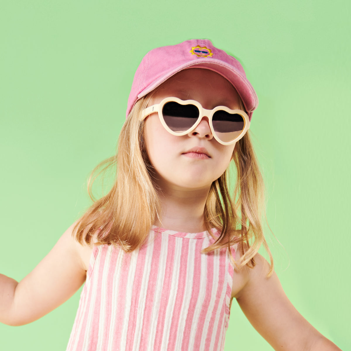 Sweet Cream Heart | Rose Gold Polarized Mirrored Lenses by Babiators