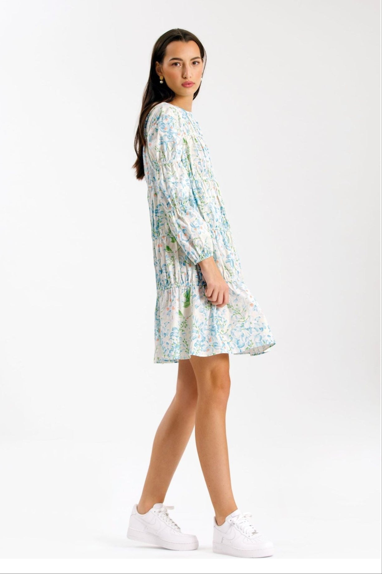 Martha Blue Wisteria Floral Dress by Casey Marks