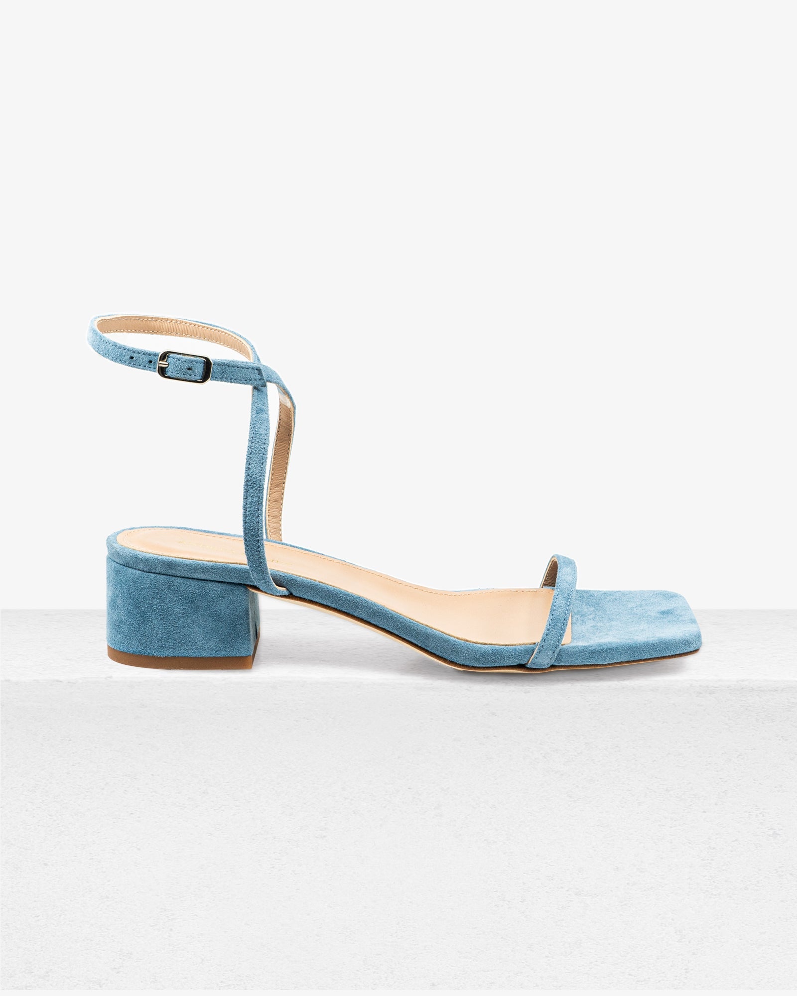 Brook Blue Suede Sandal by Andrea Gomez