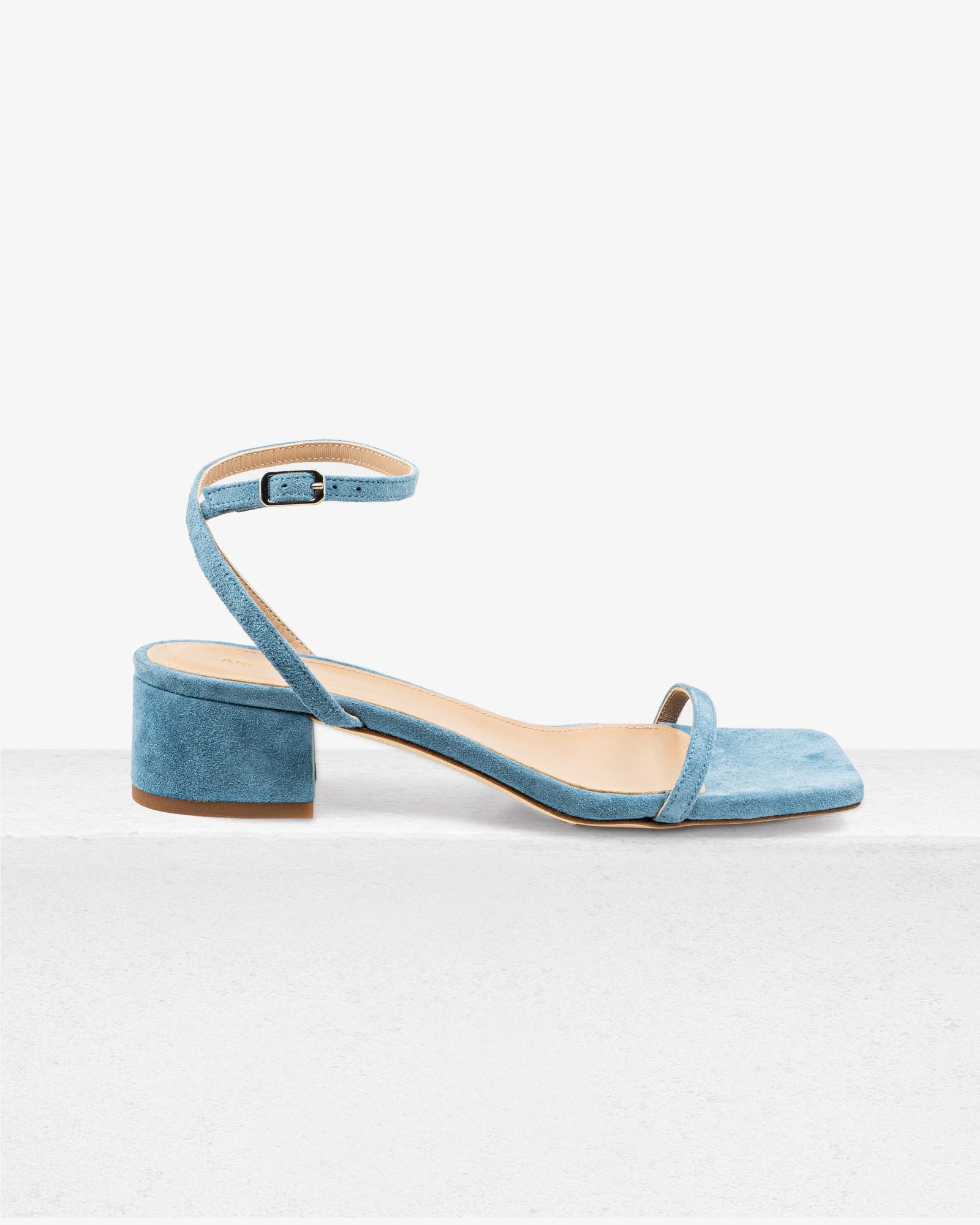 Brook Blue Suede Sandal by Andrea Gomez