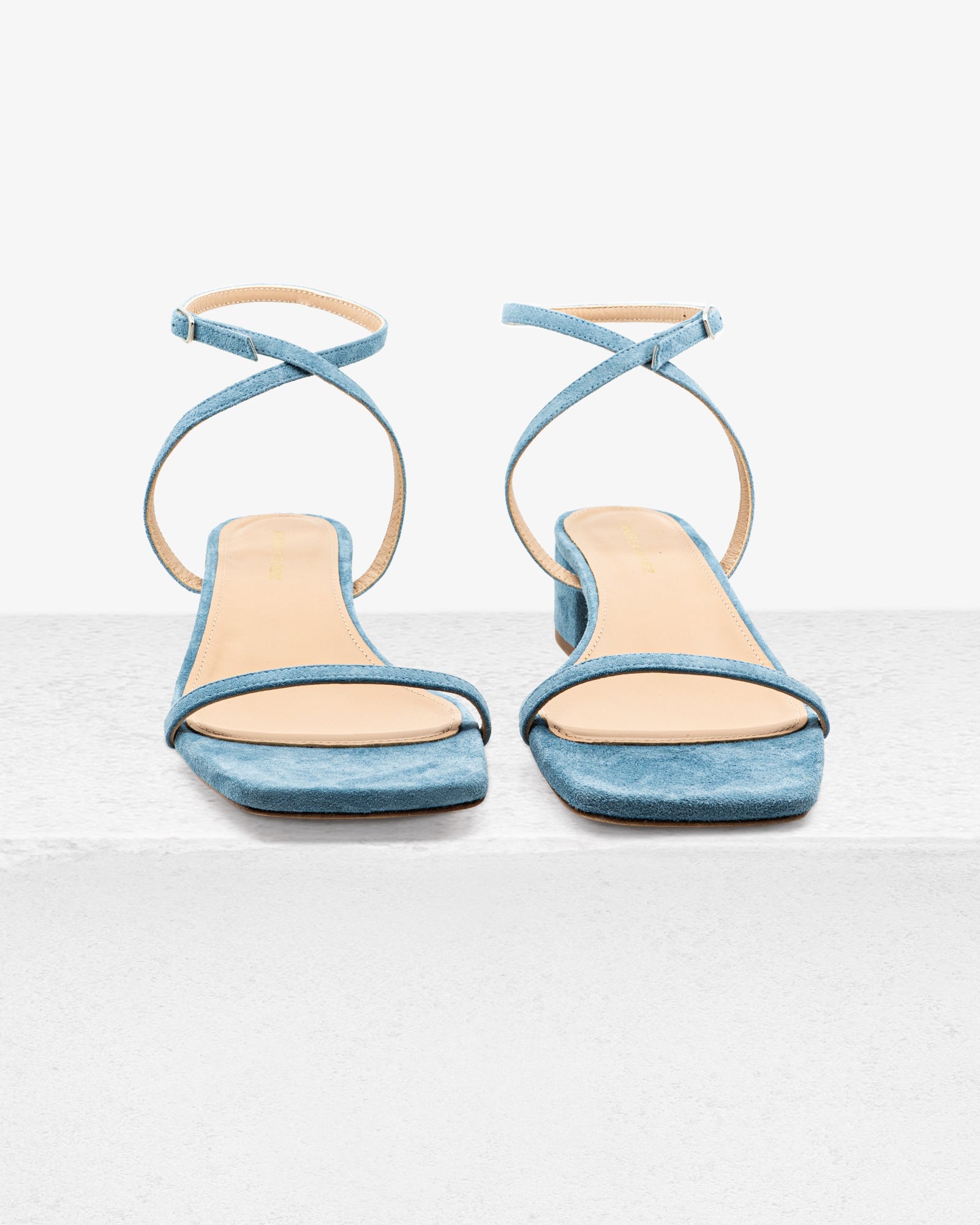 Brook Blue Suede Sandal by Andrea Gomez