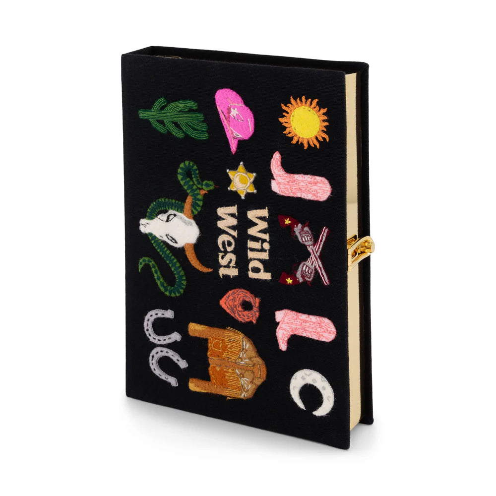 Wild West Book Clutch by Olympia Le-Tan