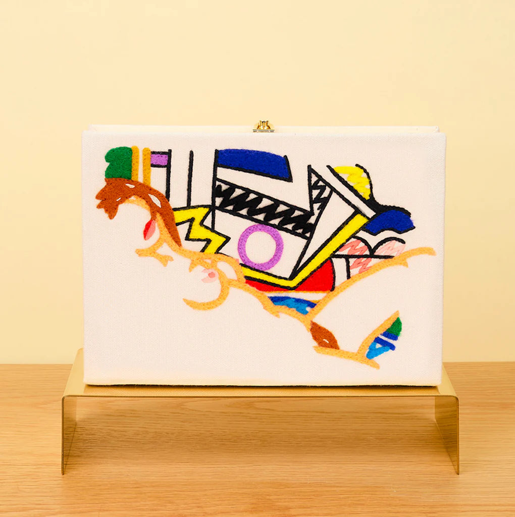 Monica Nude Book Clutch by Olympia Le-Tan