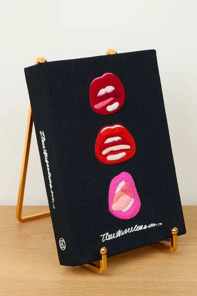 Mouth Study by Tom Wesselmann Book Clutch Strapped Clutch by Olympia Le-Tan