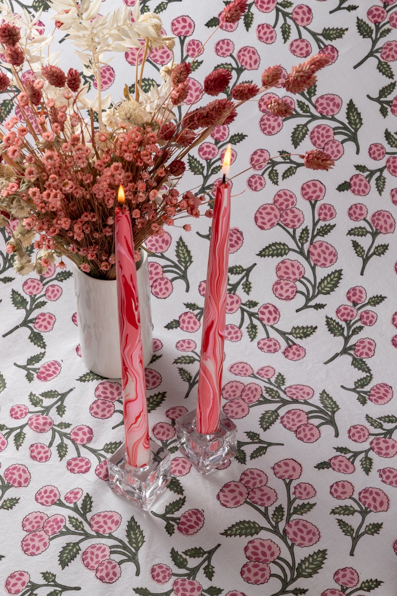 Pink Hydrangea Tablecloth by Holly Harris Designs