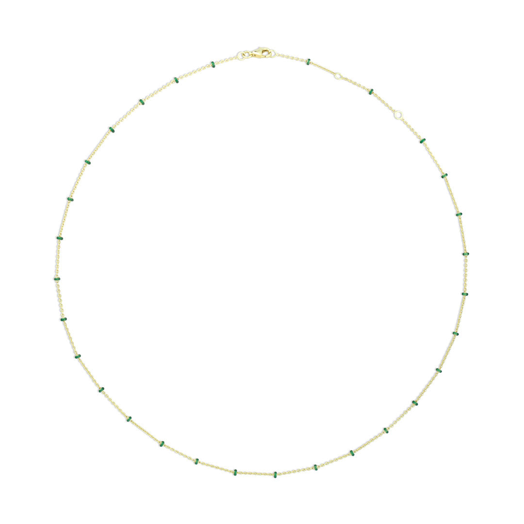 Coastal Enamel Necklace - Emerald by George Francis