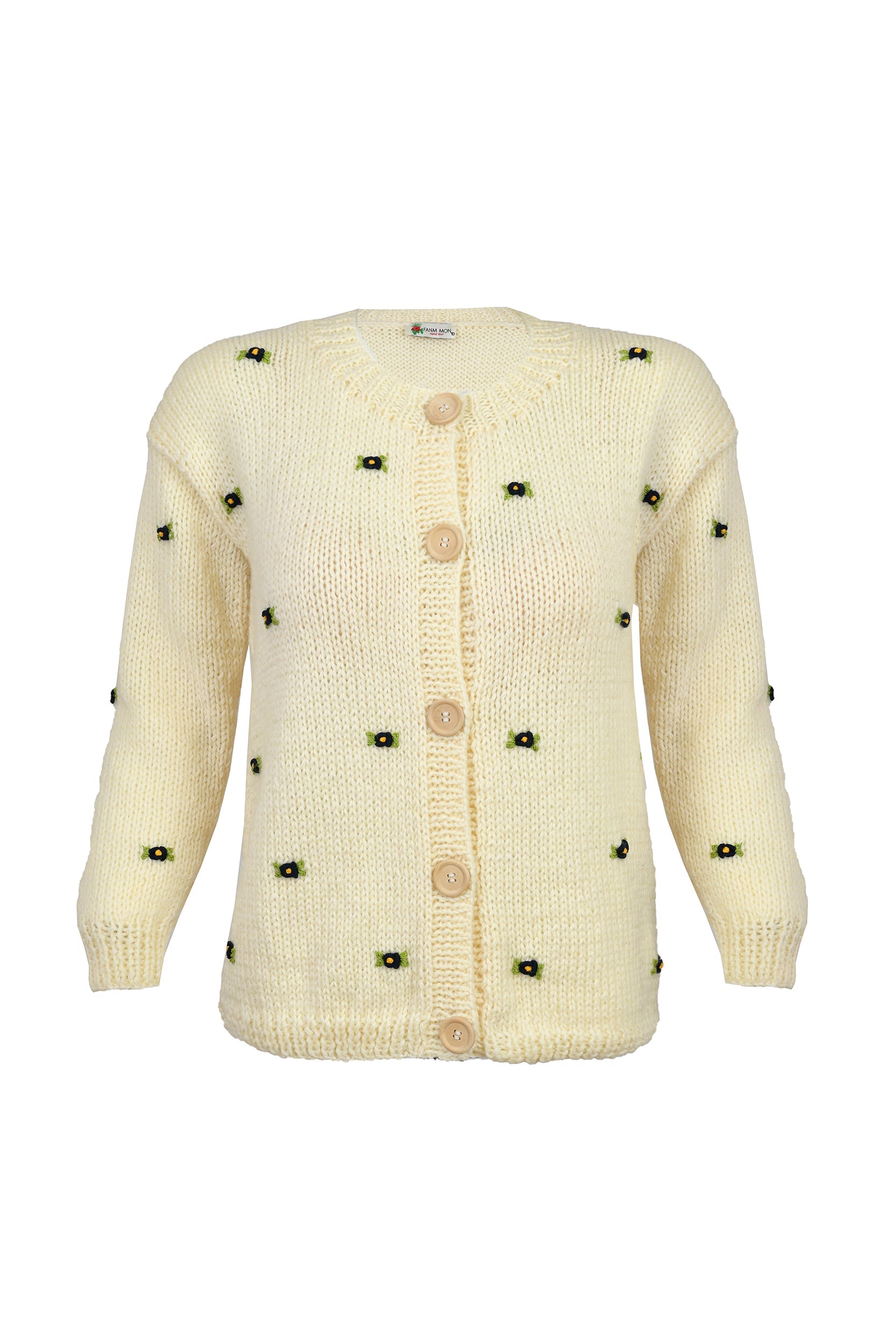 MUSCARI WOOL CARDIGAN BY FANM MON