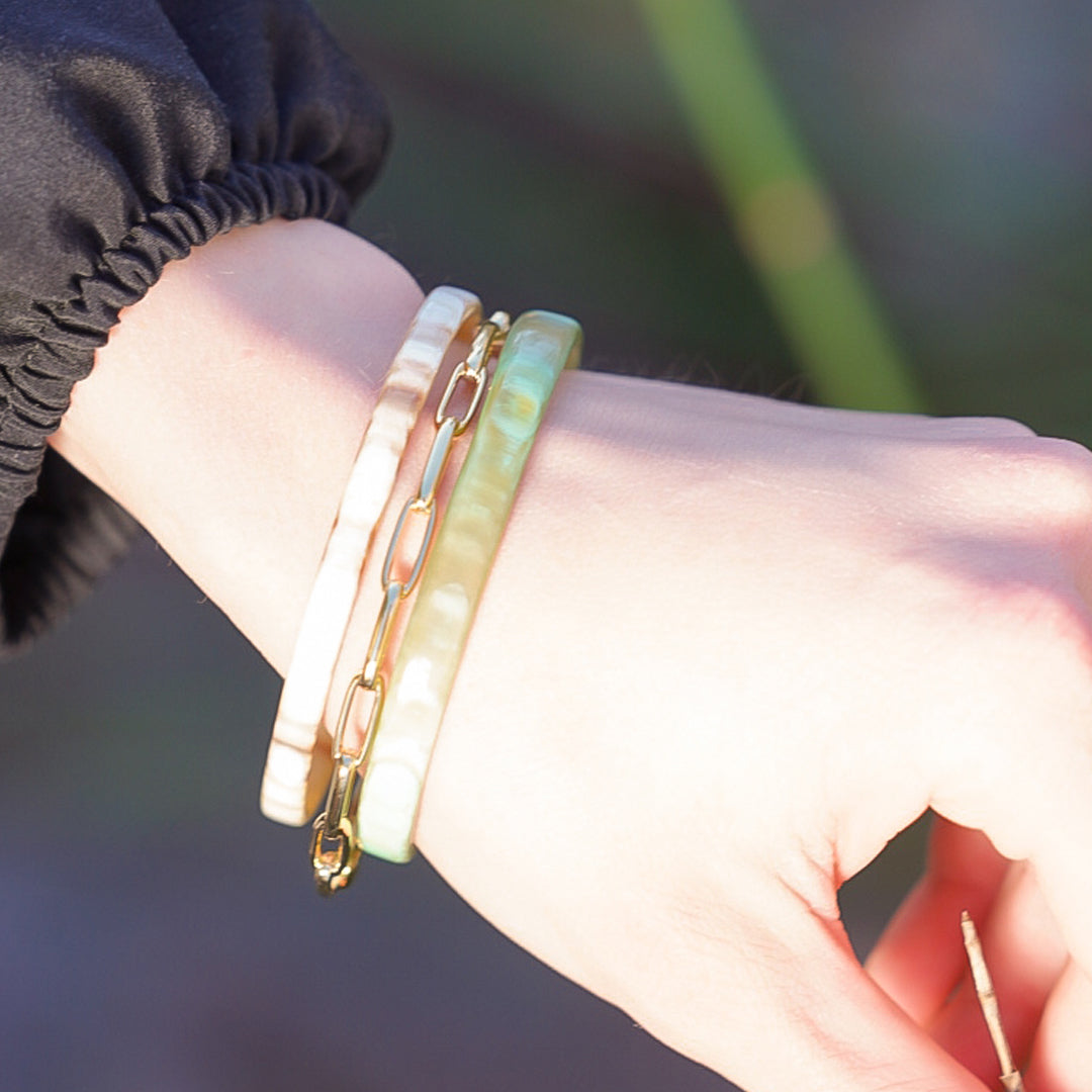 Inaya Set of 3 Bangle Bracelets by Akola