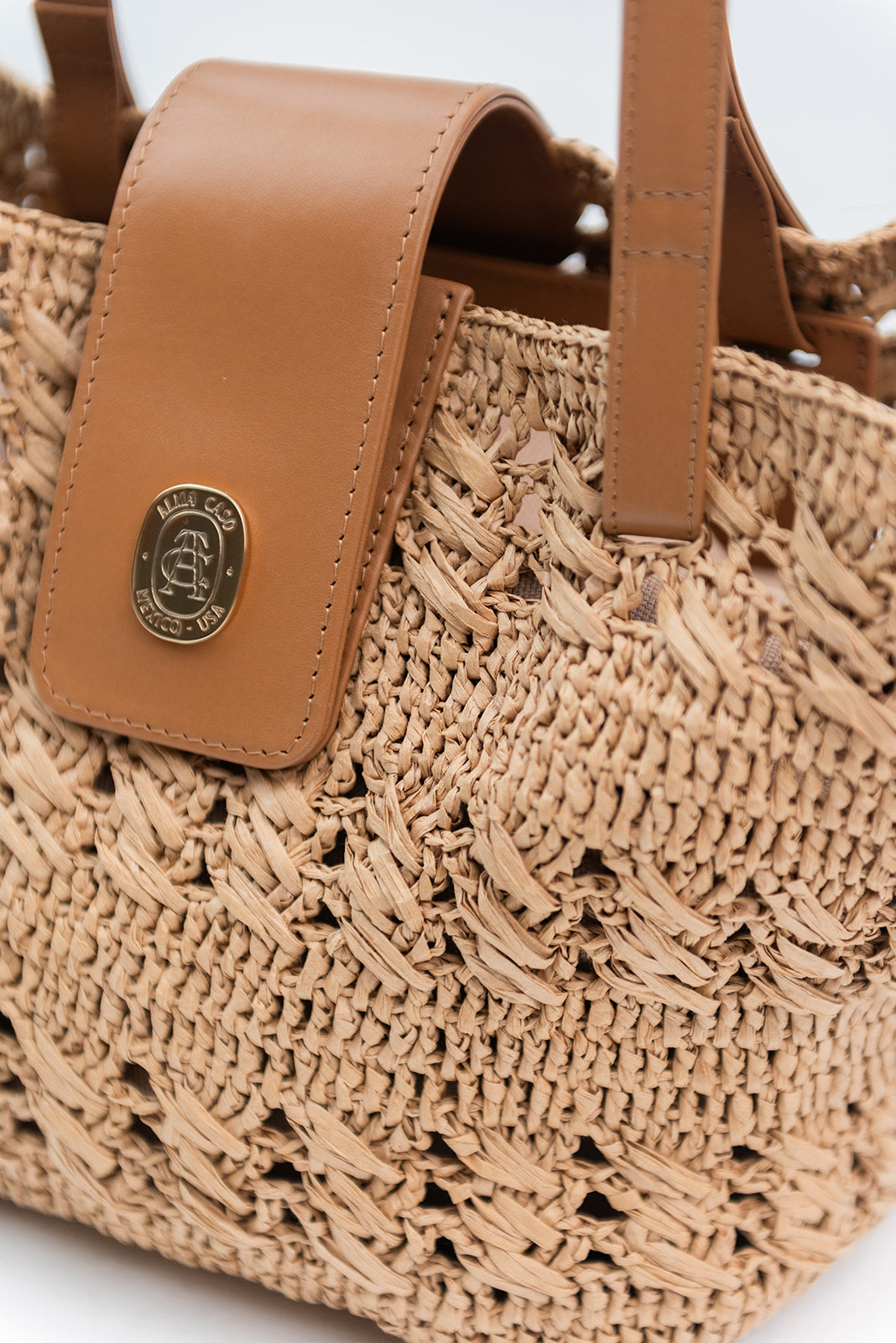 Loretta Raffia Bag by Alma Caso