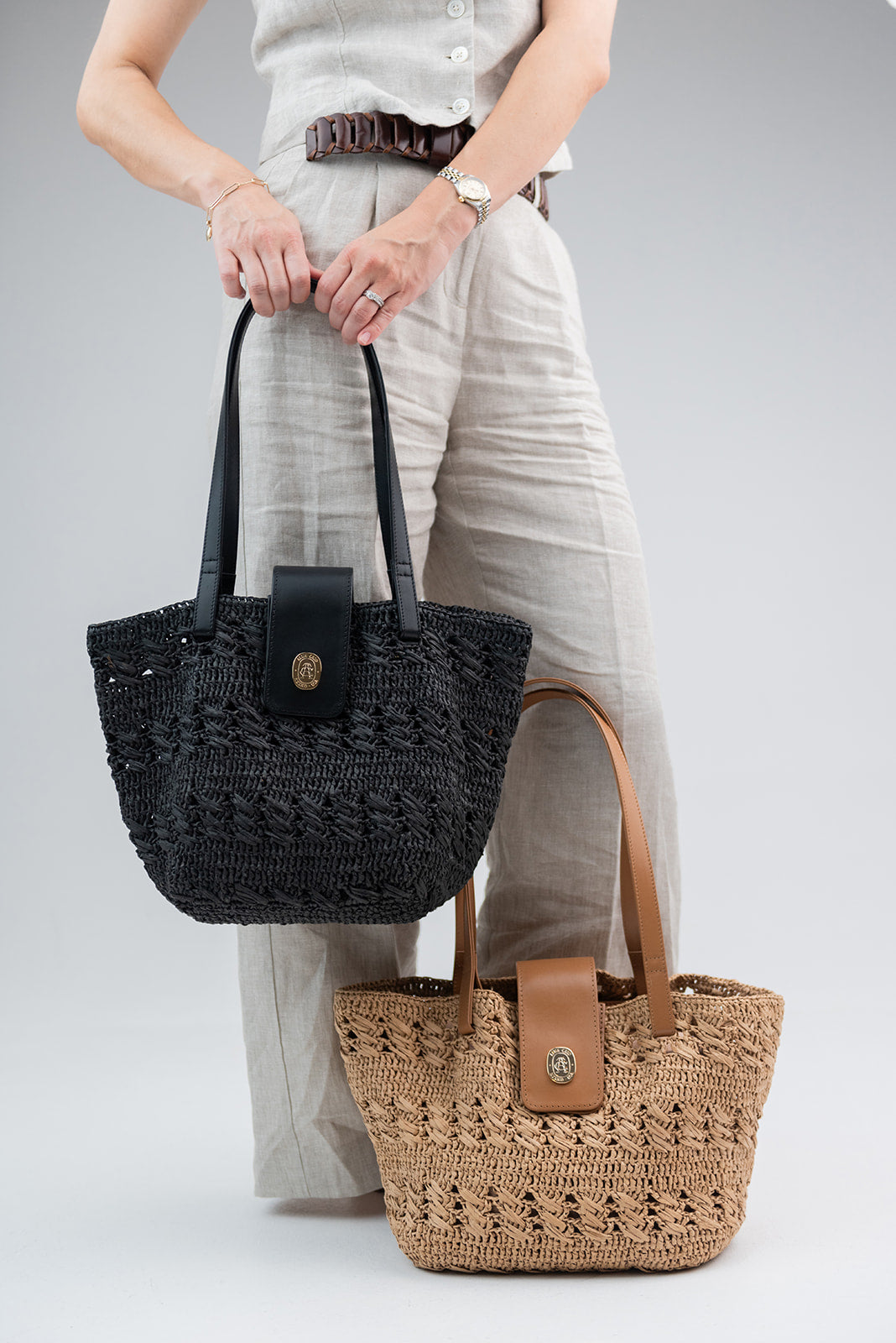 Loretta Raffia Bag by Alma Caso