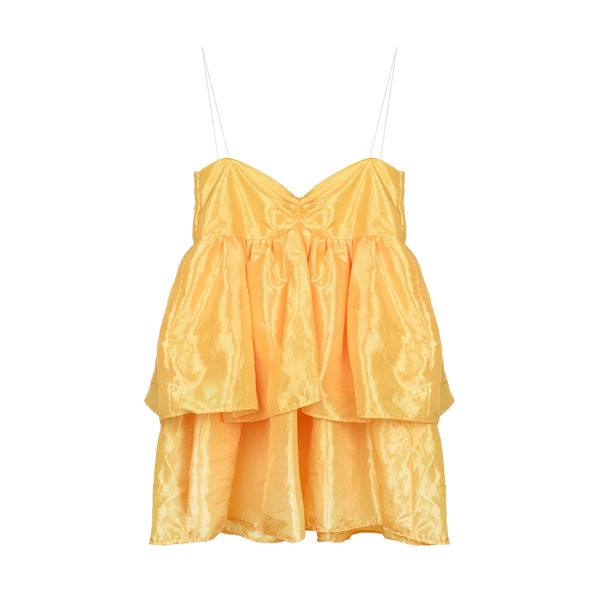 Birthday Suit Yellow with Silk Chord Straps by Madeline Marie