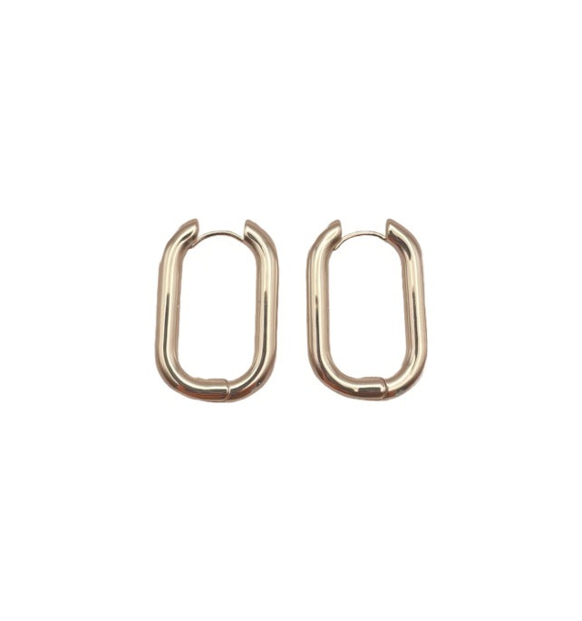 Pia Hoop Earrings Gold by Mignonne Gavigan