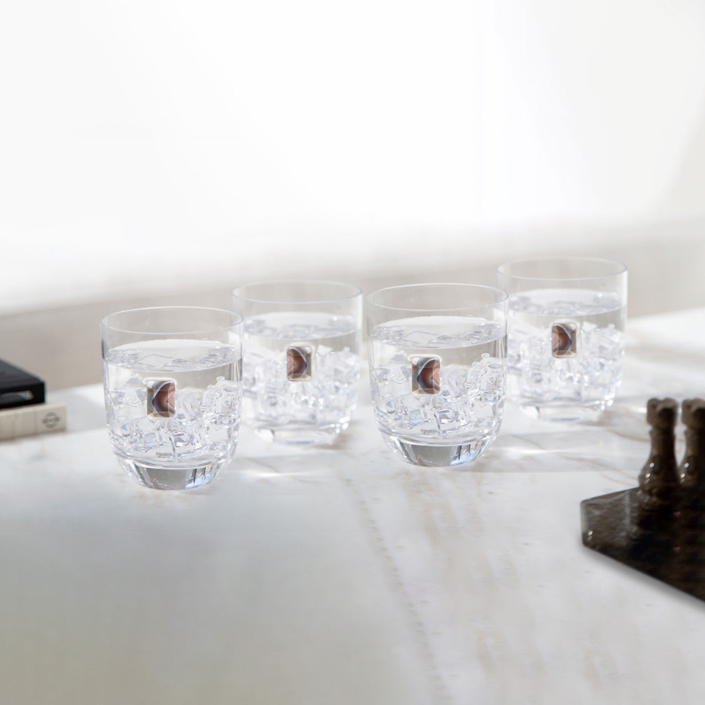 Elevo DOF Gift Set, Smoke Agate, Set of 4 by ANNA New York