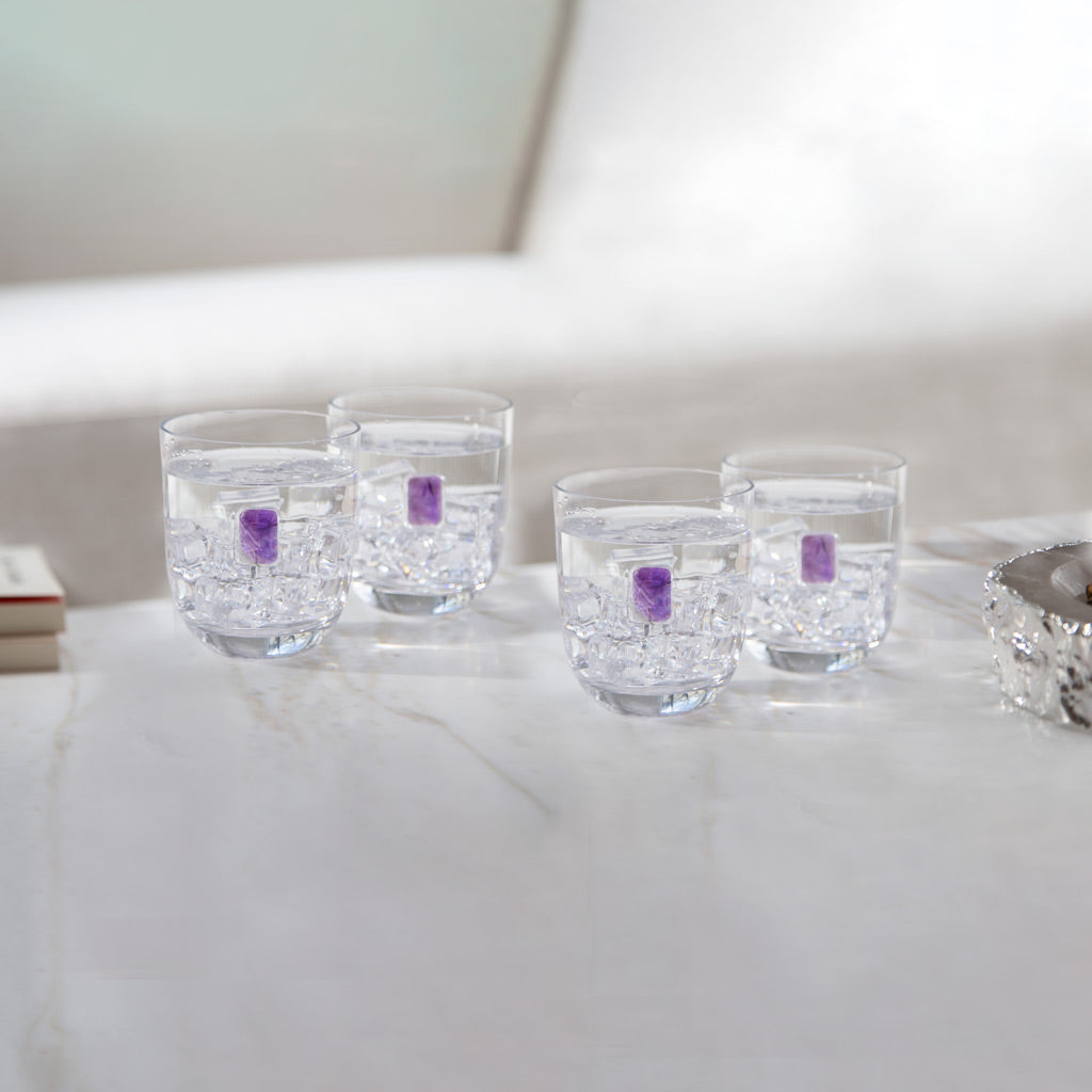 Elevo DOF Gift Set, Amethyst, Set of 4 by ANNA New York