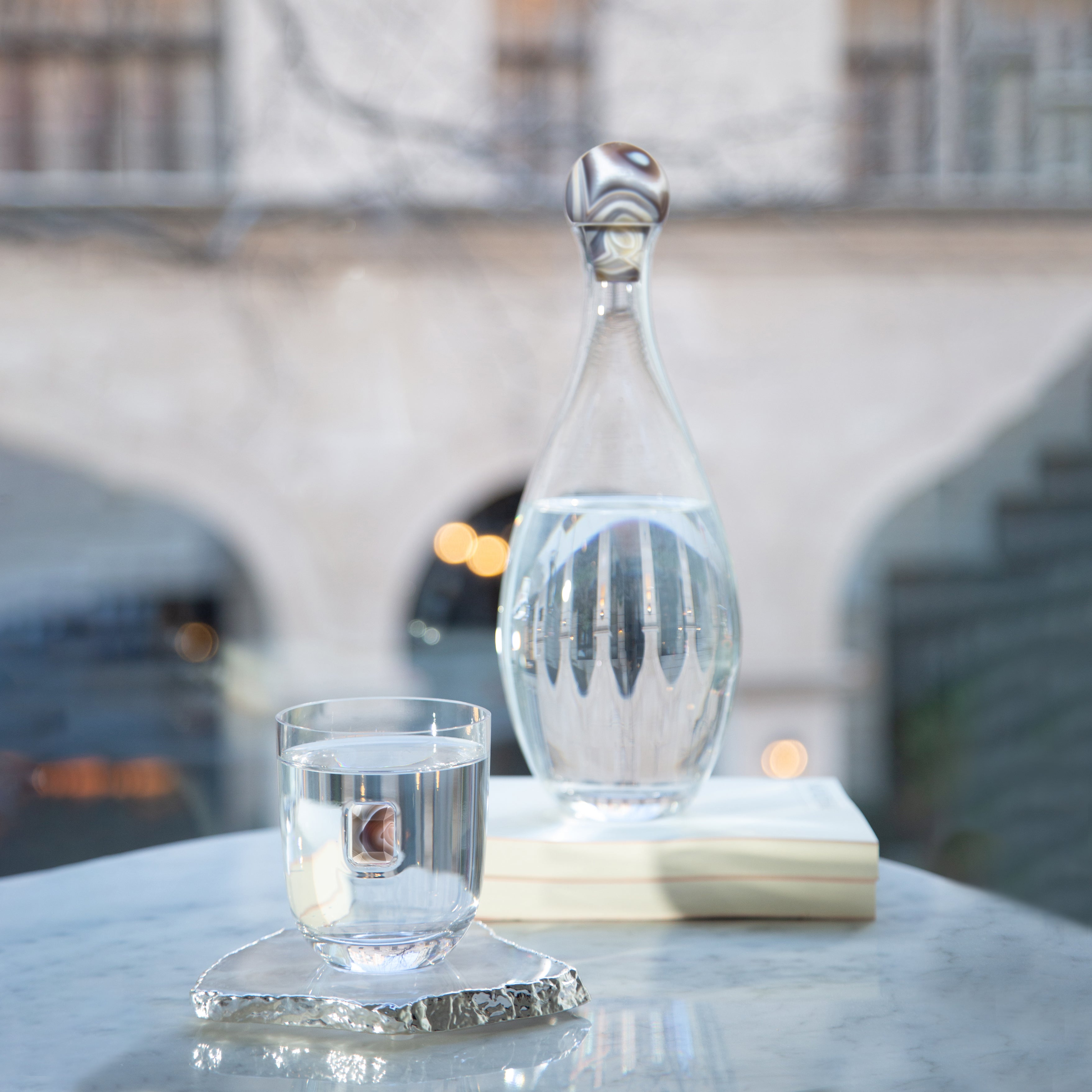 Elevo Decanter, Smoke Agate by ANNA New York