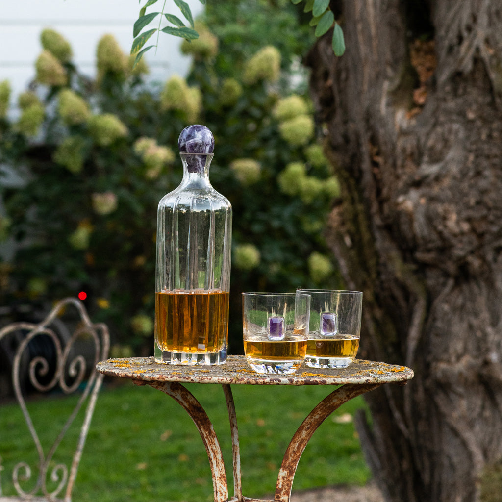 Elevo Liquor Decanter, Amethyst by ANNA New York