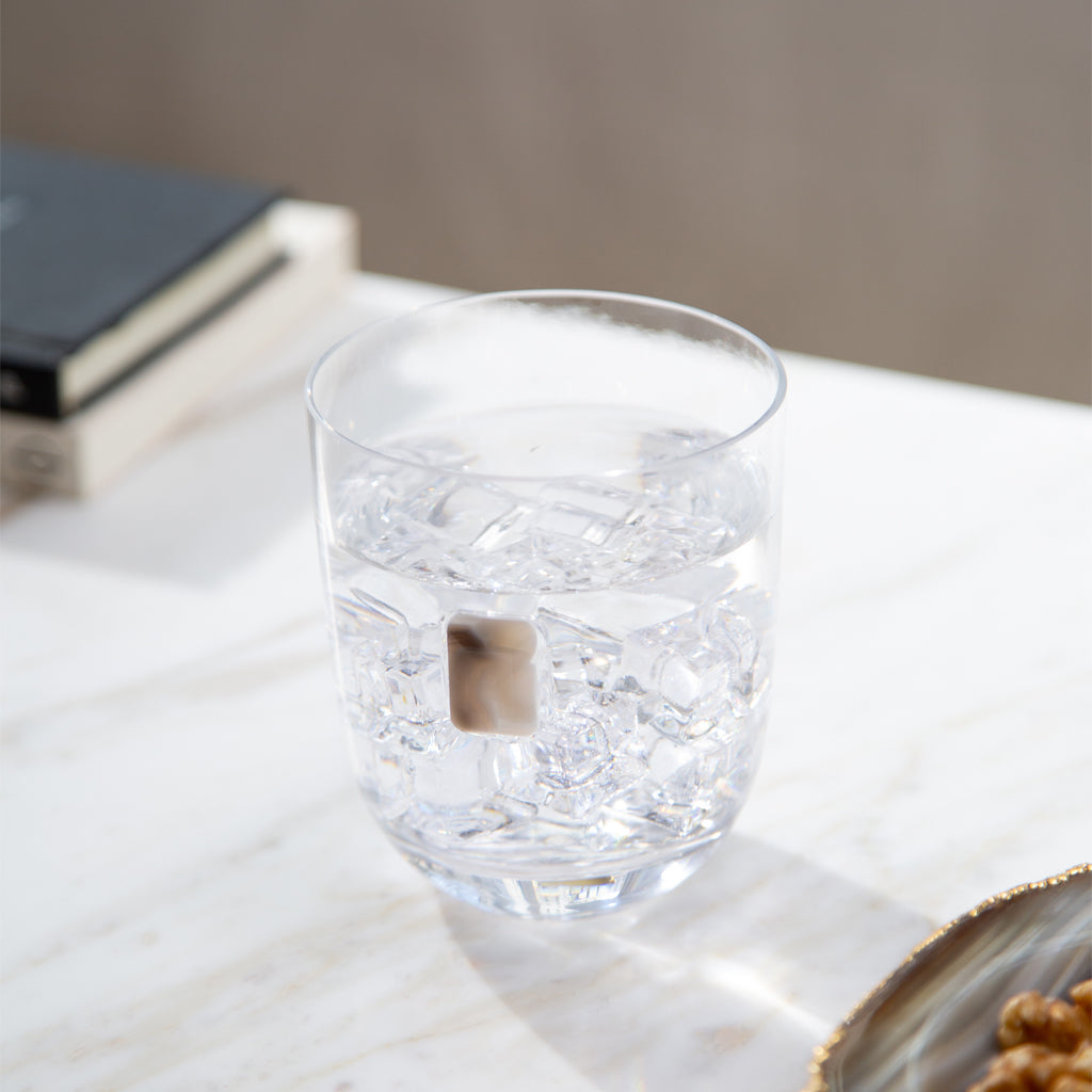 Elevo DOF Glasses, Smoke Agate, Set of 2 by ANNA New York