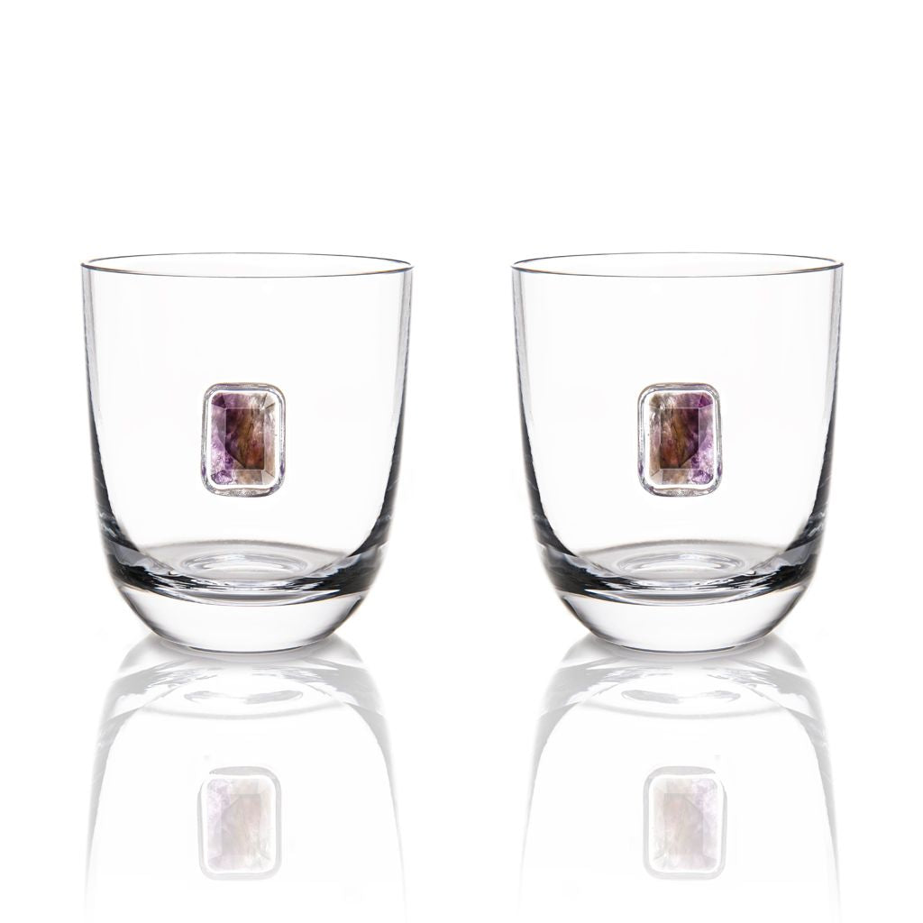 Elevo DOF Glasses, Amethyst, Set of 2 by ANNA New York